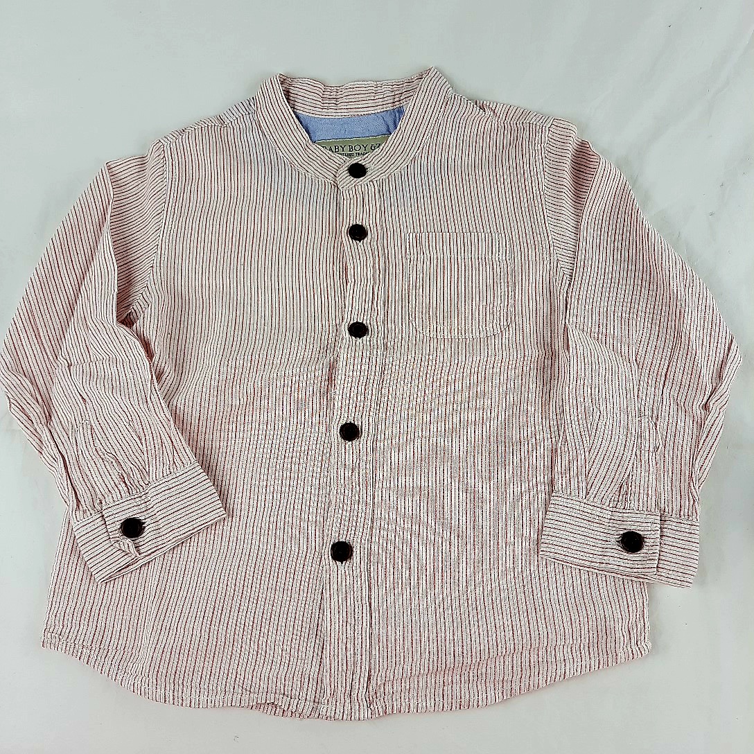 Ensemble 12/18 mois pantalon OBAIBI et chemise BABY BOY ZA  Très bon état - Vue 4 - 