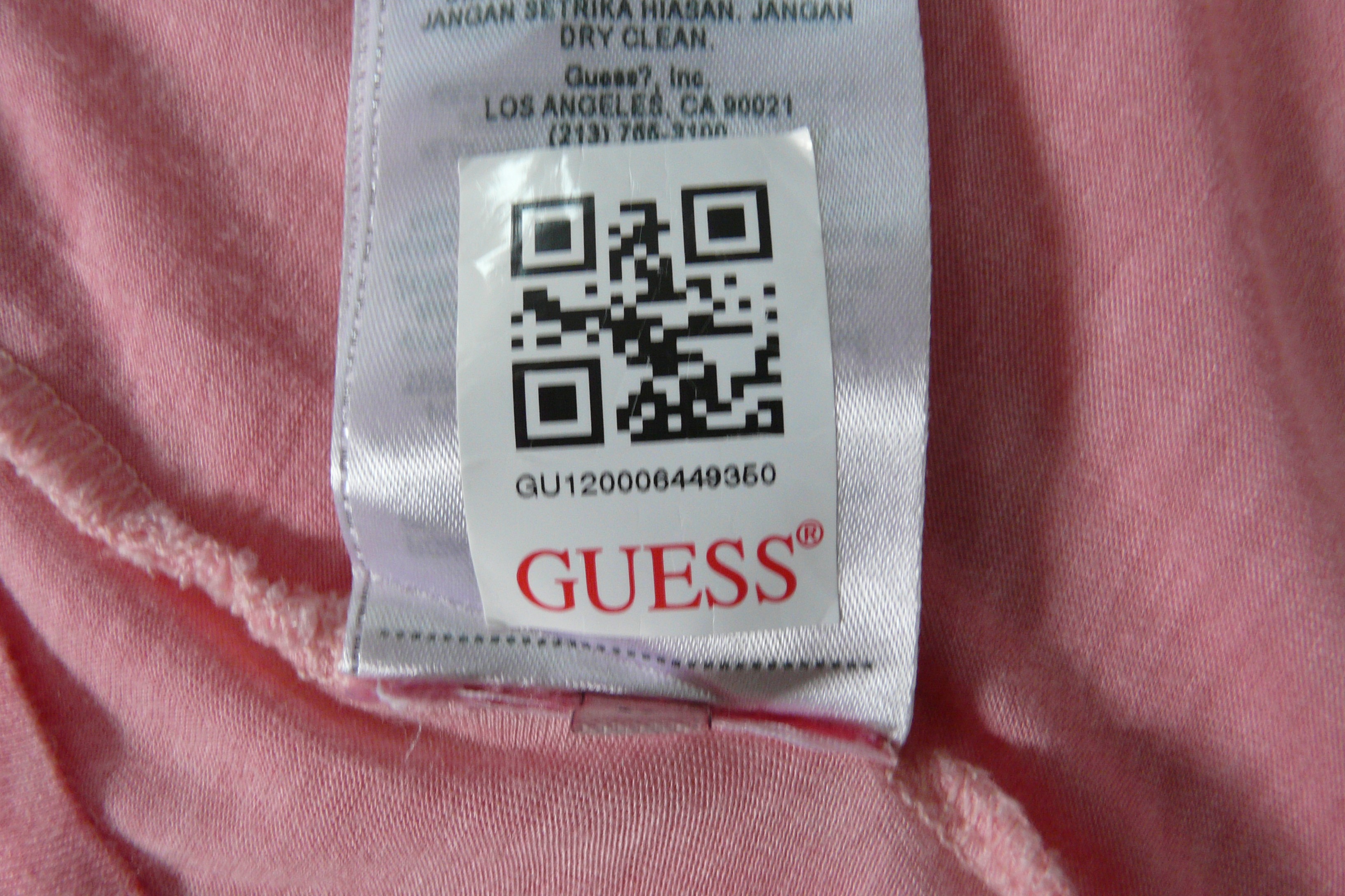HF280 - T-shirt long - Guess Los Angeles - Taille 38 Très bon état - Vue 6 - 