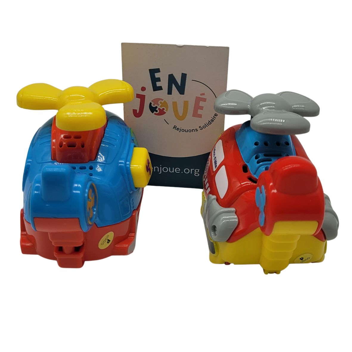 Lot de 2 véhicules Tut Tut bolides - Théo super hélico & Hippolyte hélico d'élite - Vtech - Dès 12 mois. Bon état - Vue 2 - 