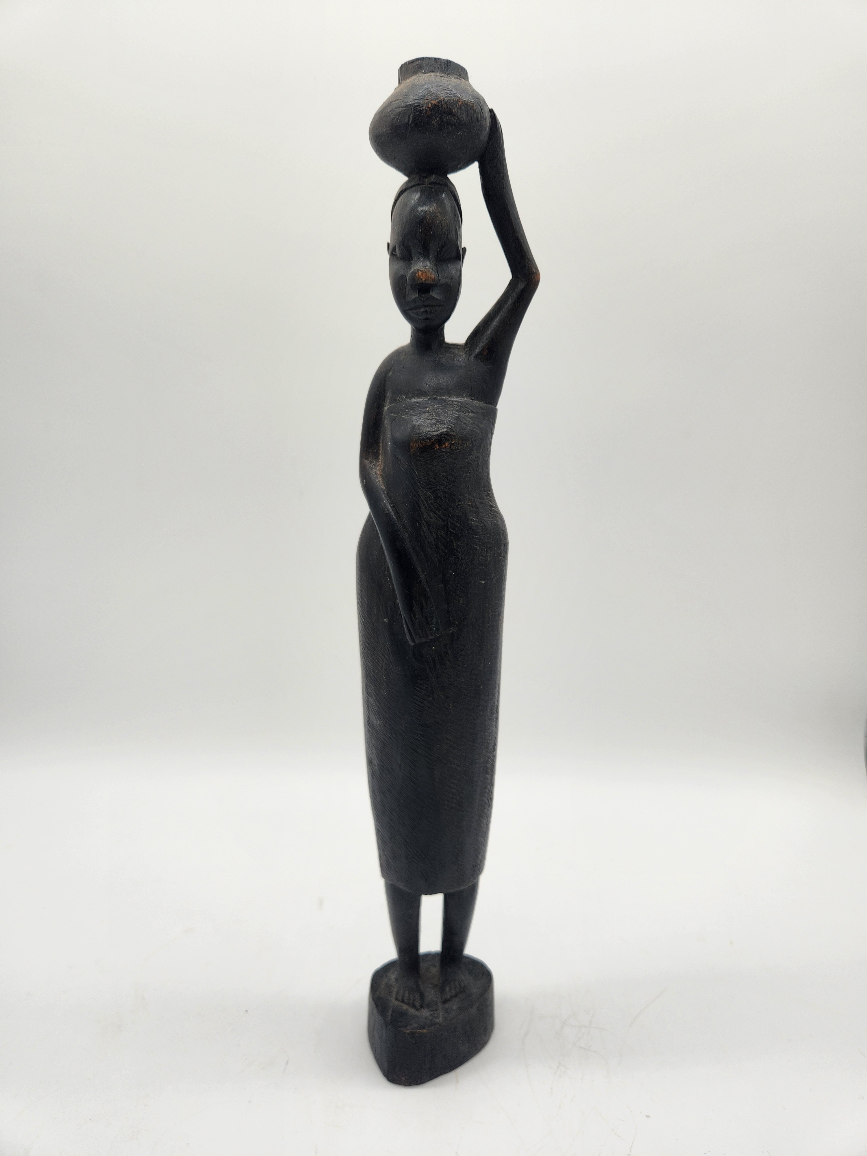 Lot de 2 statues et 1 masque africain - Photo 4