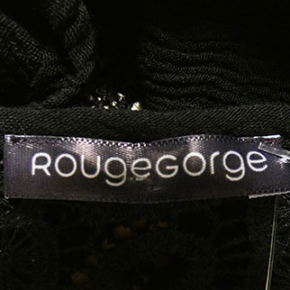 Gilet noir à dentelle imprimé - femme - Rouge Gorge - taille S - Photo 3