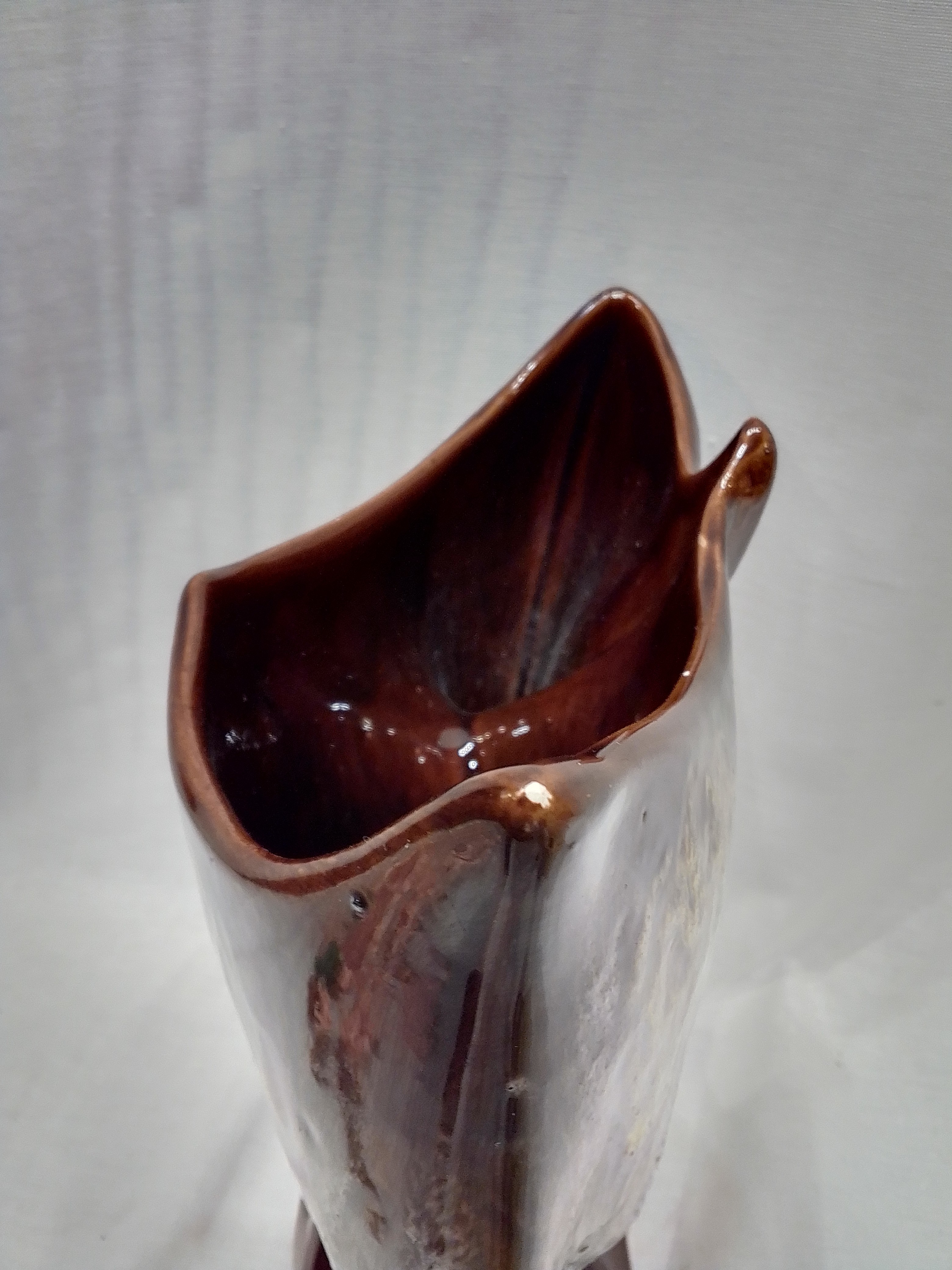 Vase/Sculpture Vintage Vallauris en céramique émaillé, double poignée, année 60 Très bon état - Vue 4 - 