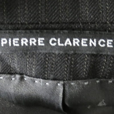 Voir photo 5 de Veste noire à rayures - Homme - Pierre Clarence - Taille 50 Veste noire à rayures - Homme - Pierre Clarence - Taille 50 Très bon état - Vue 5 -
