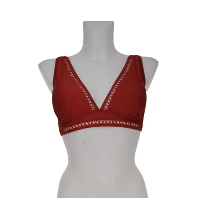Haut de maillot de bain bordeaux - taille L - Label Emmaus - Modalova