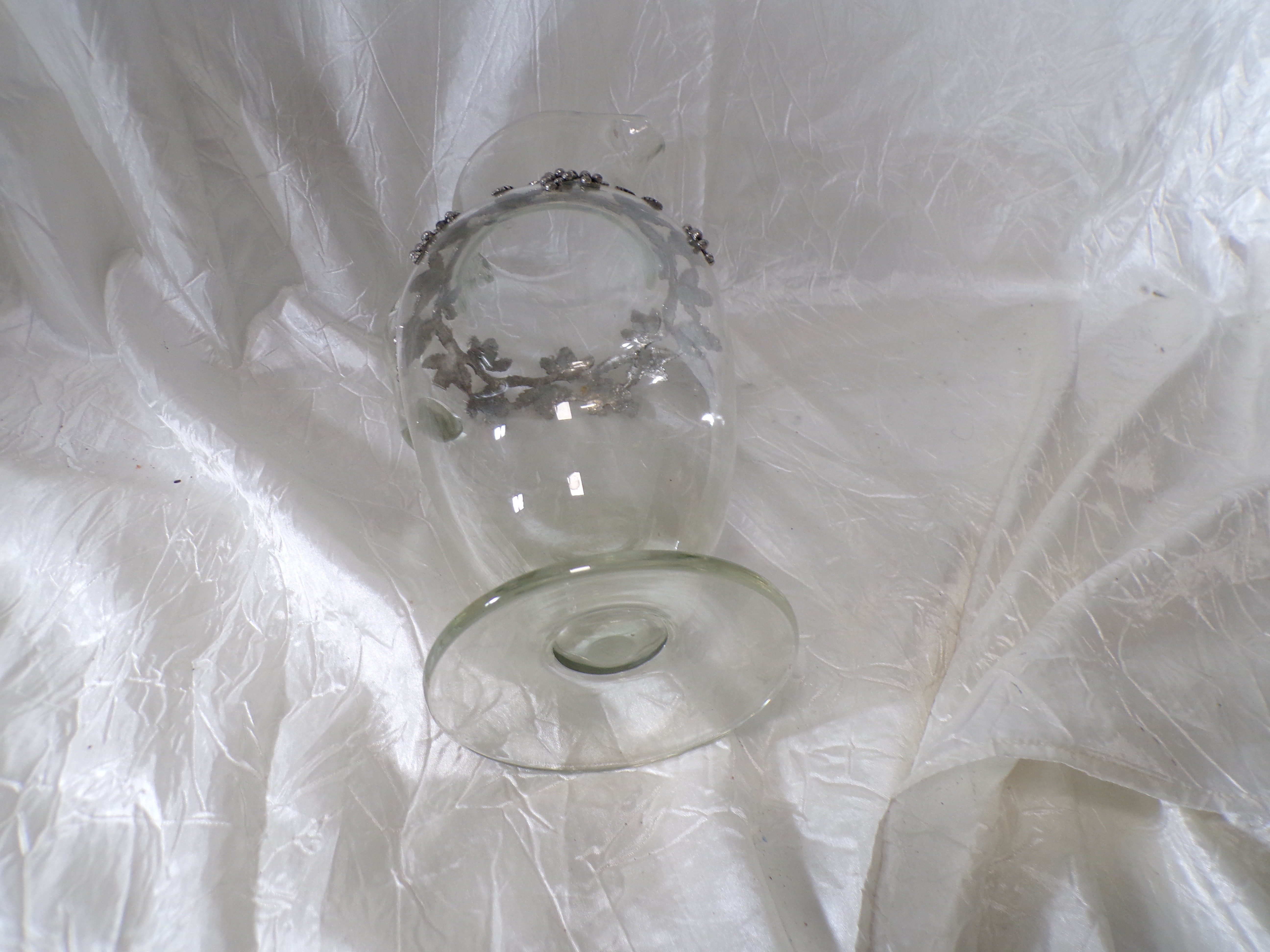Voir photo 3 de Carafe Vintage Métal Verre Carafe Vintage Métal Verre Très bon état - Vue 3 -