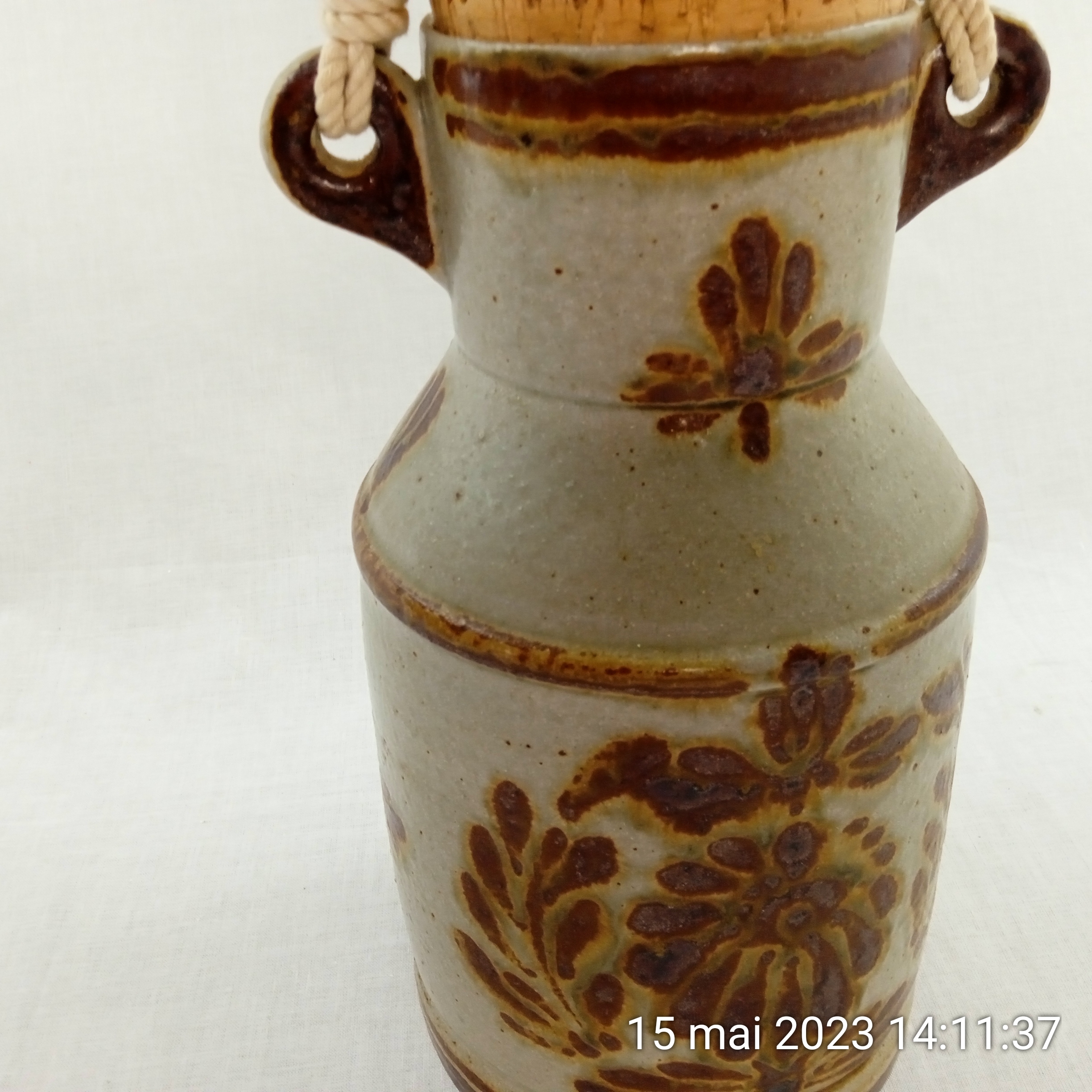 Bidon à lait en faïence Keraluc Quimper - Très bon état - Photo 4