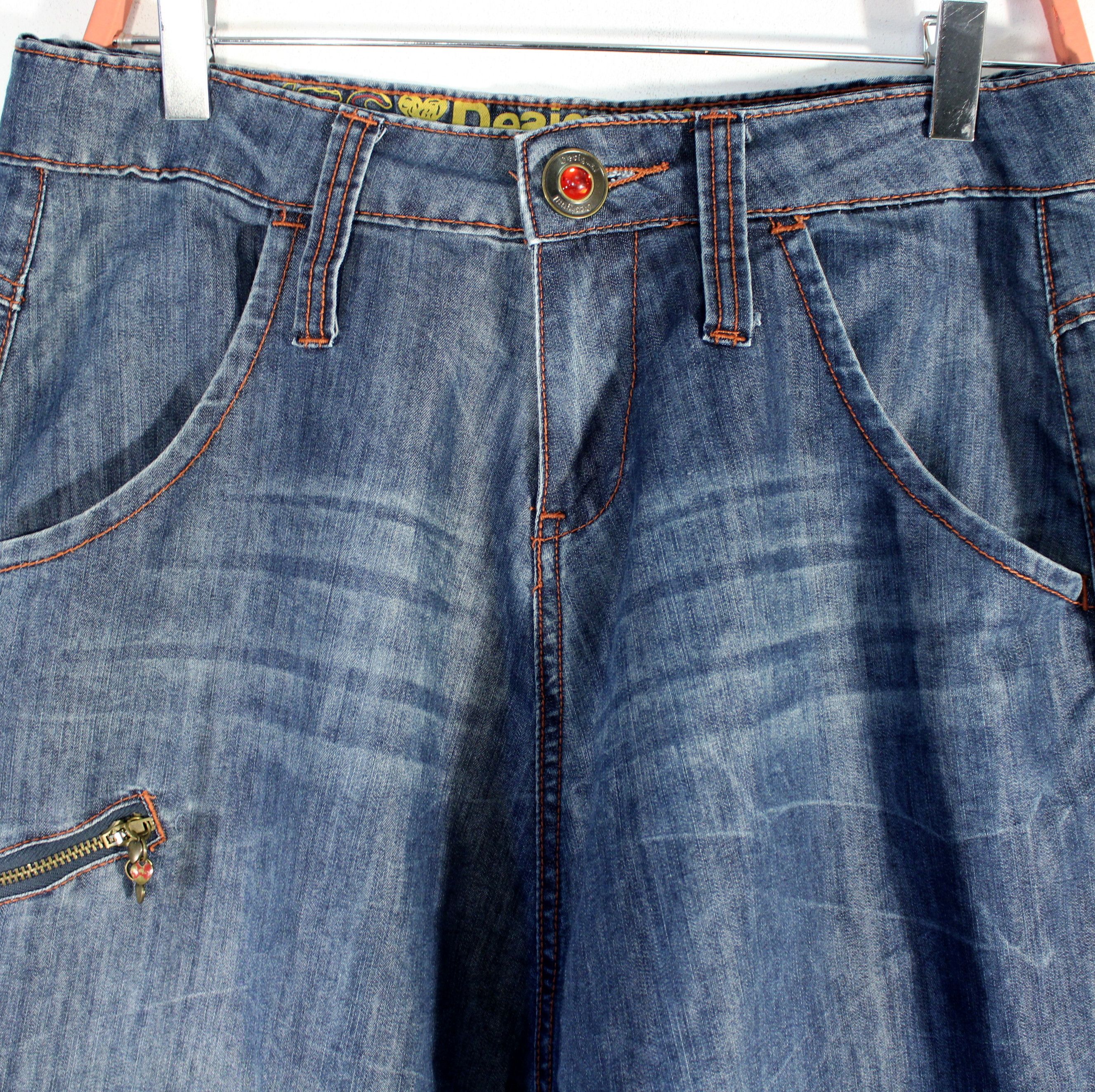 Sarouel Femme Jean's Bleu DESIGUAL Taille Estimée 38 Très bon état - Vue 3 - 