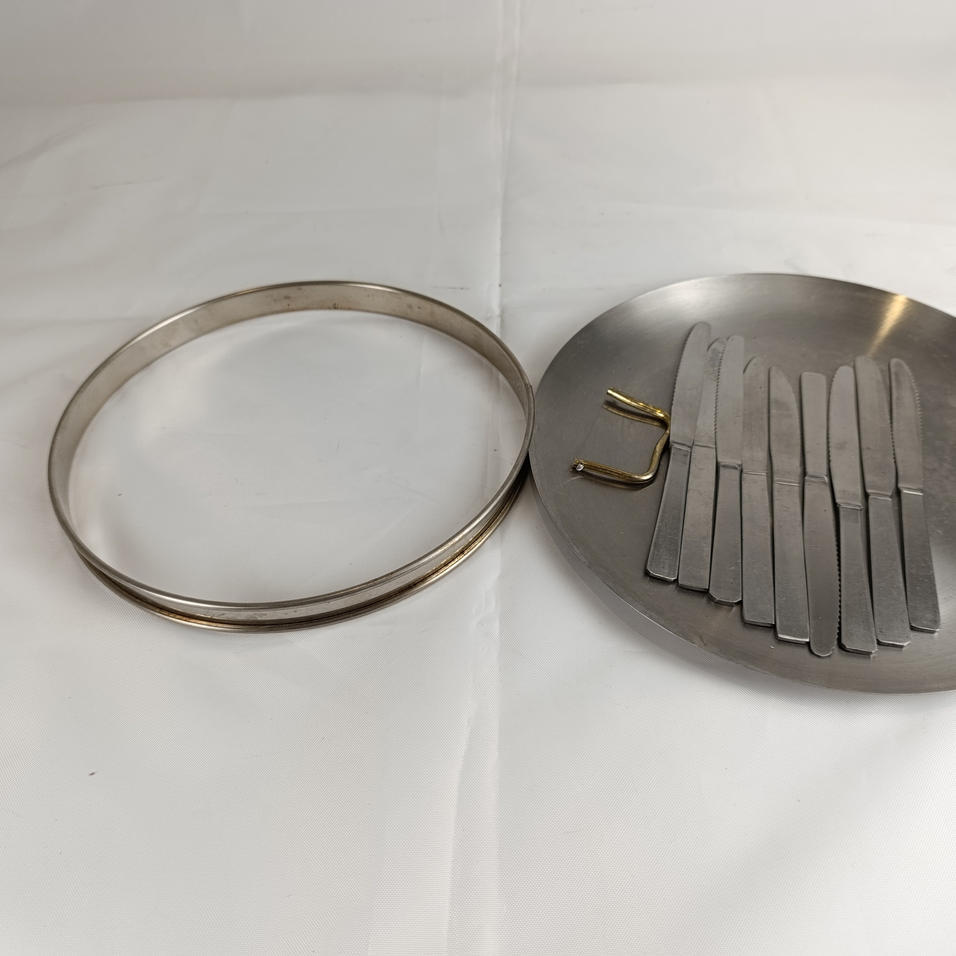 Plat inox et couteaux de cuisine - Photo 6