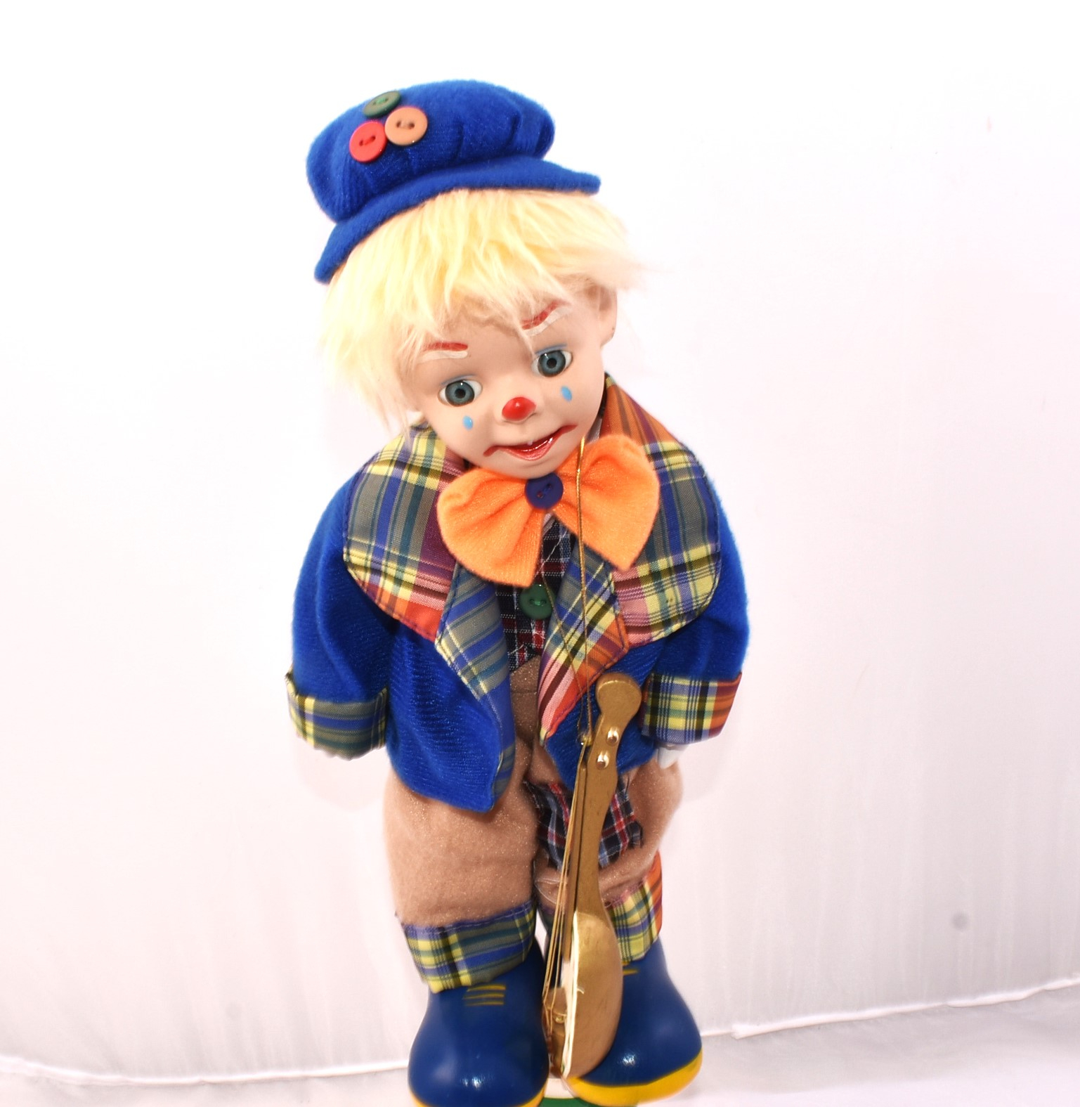 Clown automate musicale en porcelaine vintage - Bon état sur Label Emmaüs