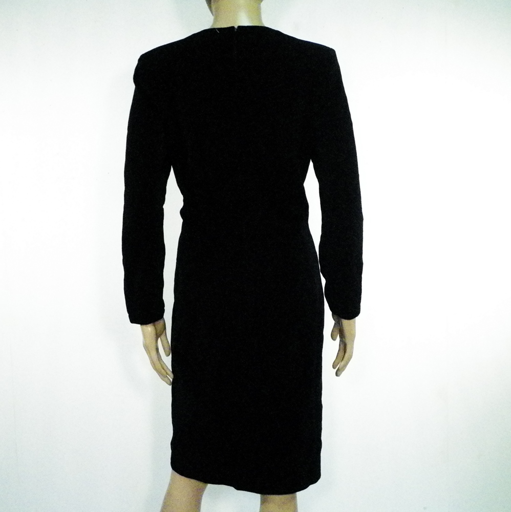 Robe Noir Vintage VIRGINIE Taille Estimée M. Bon état - Vue 3 - 