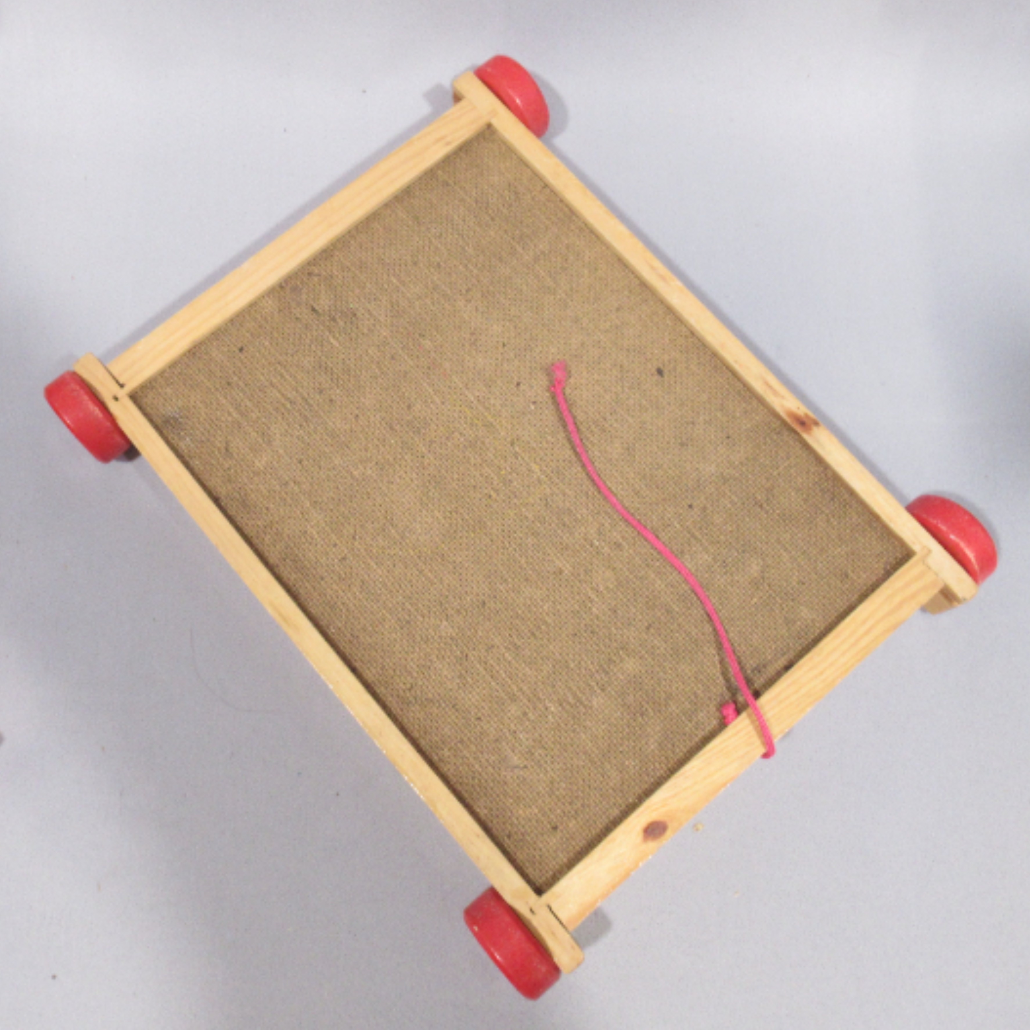 Jeu de construction (50 pièces) en bois + chariot vintage Bon état - Vue 3 - 