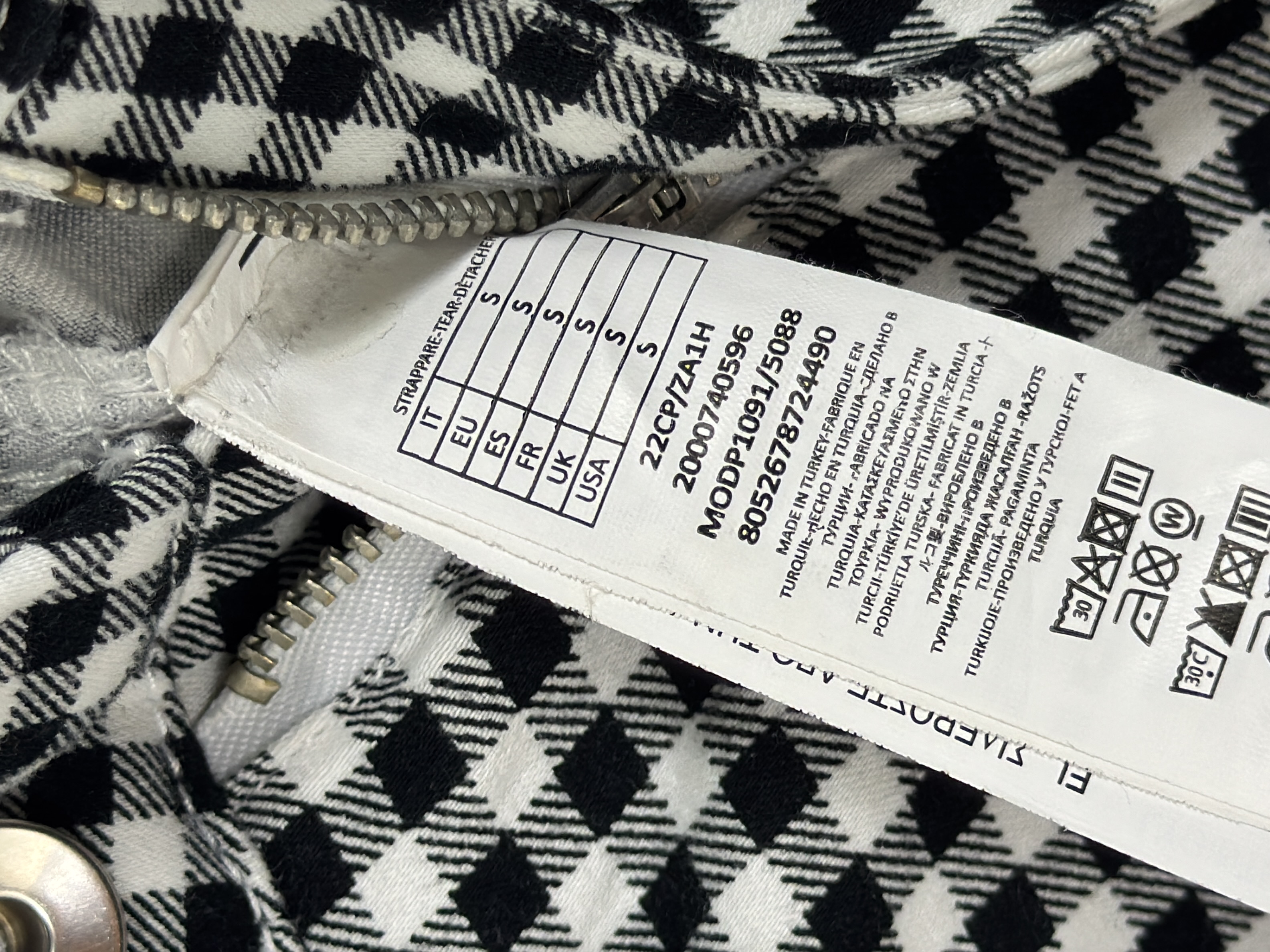 Calzedonia Pantalon à carreaux noir et blanc S 💛 Très bon état - Vue 3 - 