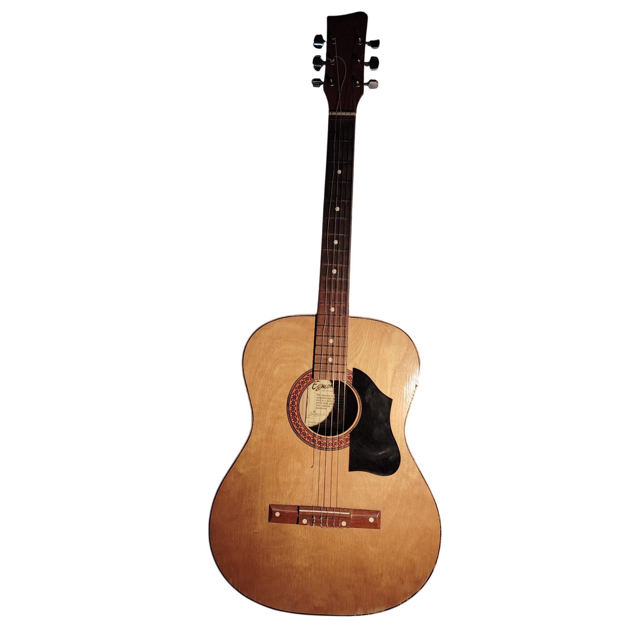 Guitare acoustique Egmond Brothers of Holland avec étui de transport et tuyau de tangage - Photo 0