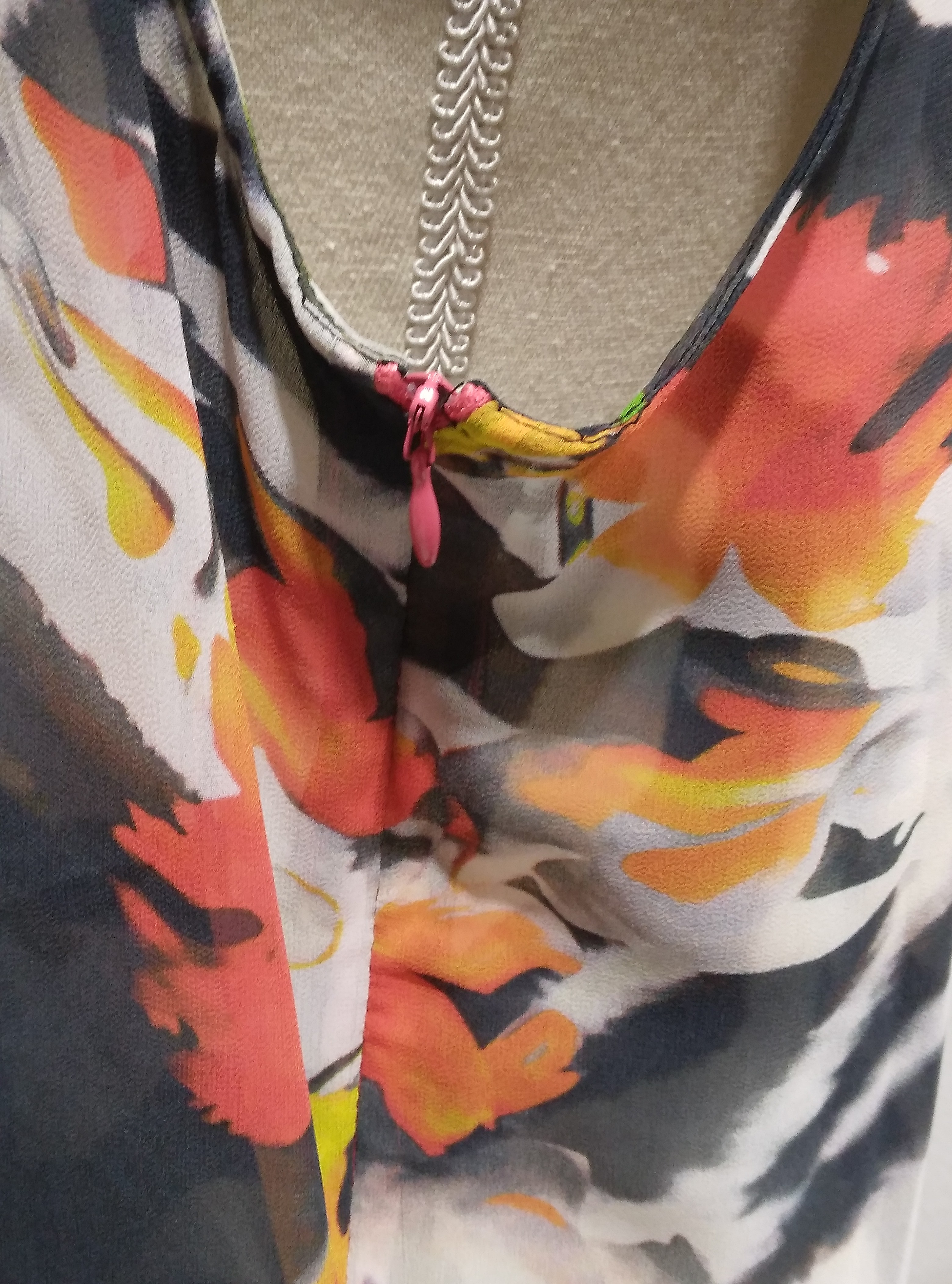Blouse imprimée fleurie multicolore, Azay Collection - 44 Comme neuf - Vue 5 - 