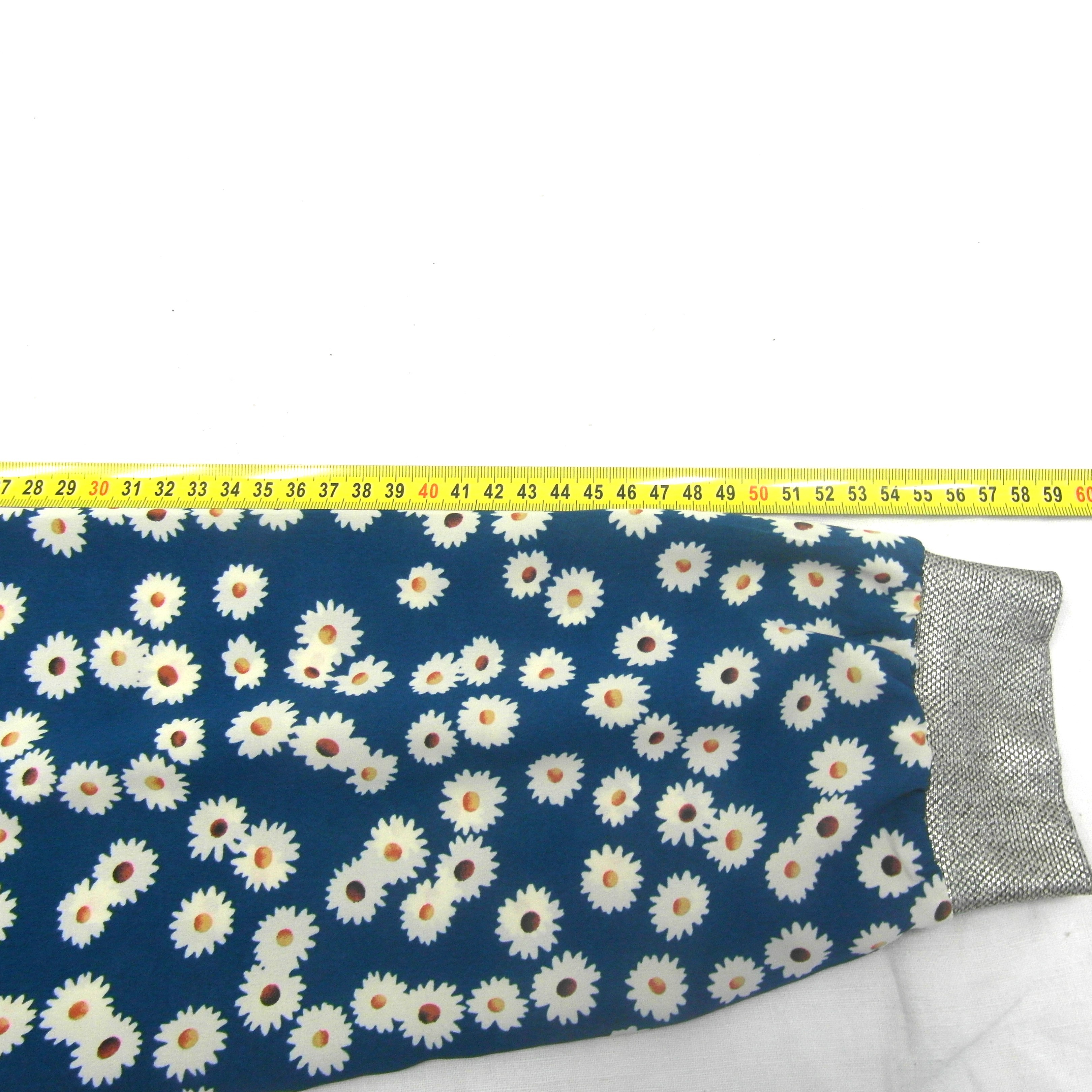 Veste bleue motifs floral It hippie taille M - Photo 6
