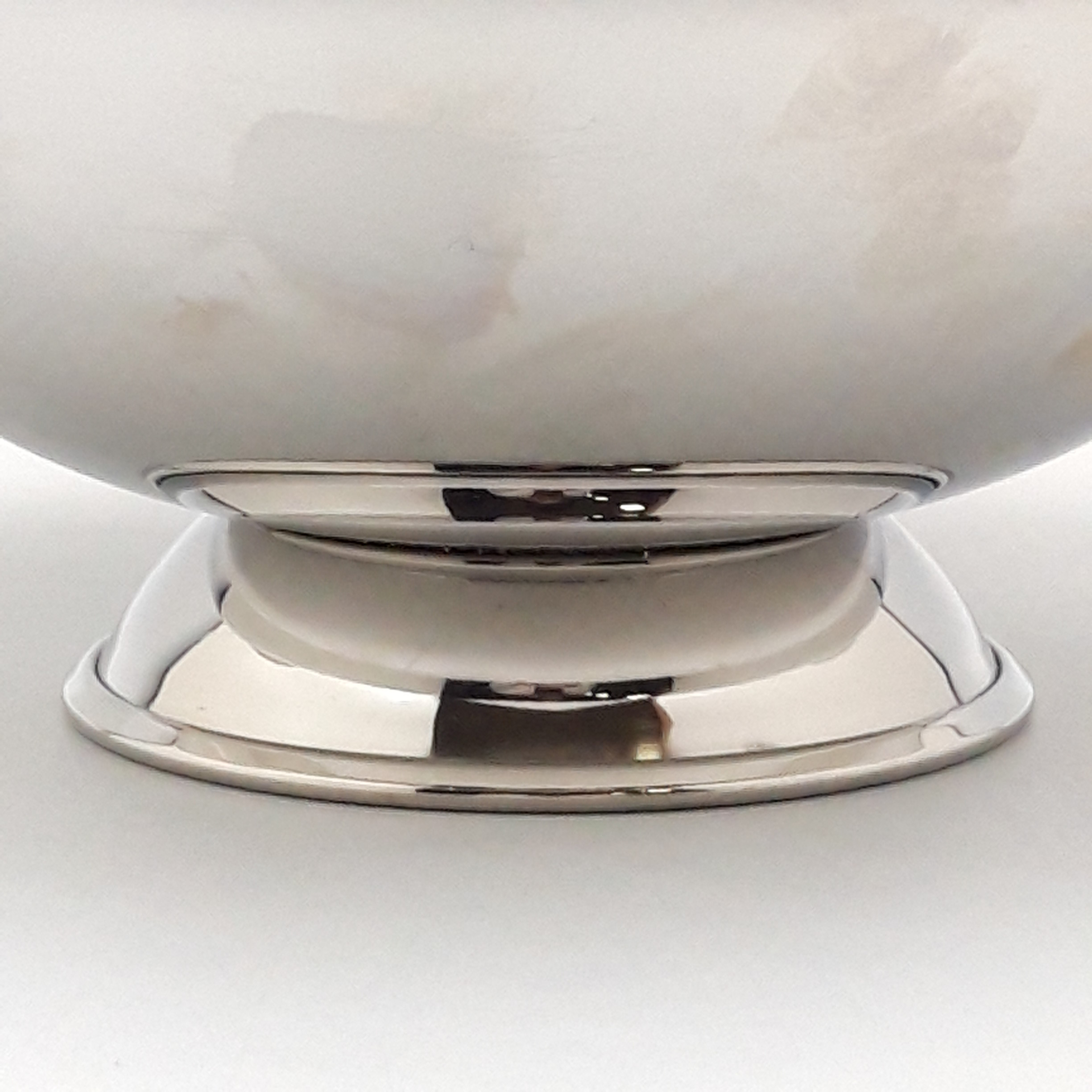 Plat en inox orfèvre Bouillet Bourdelle - Bon état - Photo 4