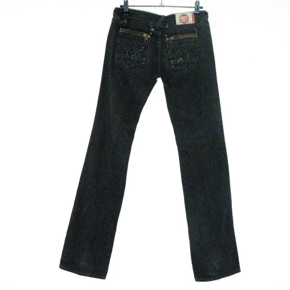 Jean's Femme Noir LE TEMPS DES CERISES Taille Estimée 34/36. Bon état - Vue 2 - 