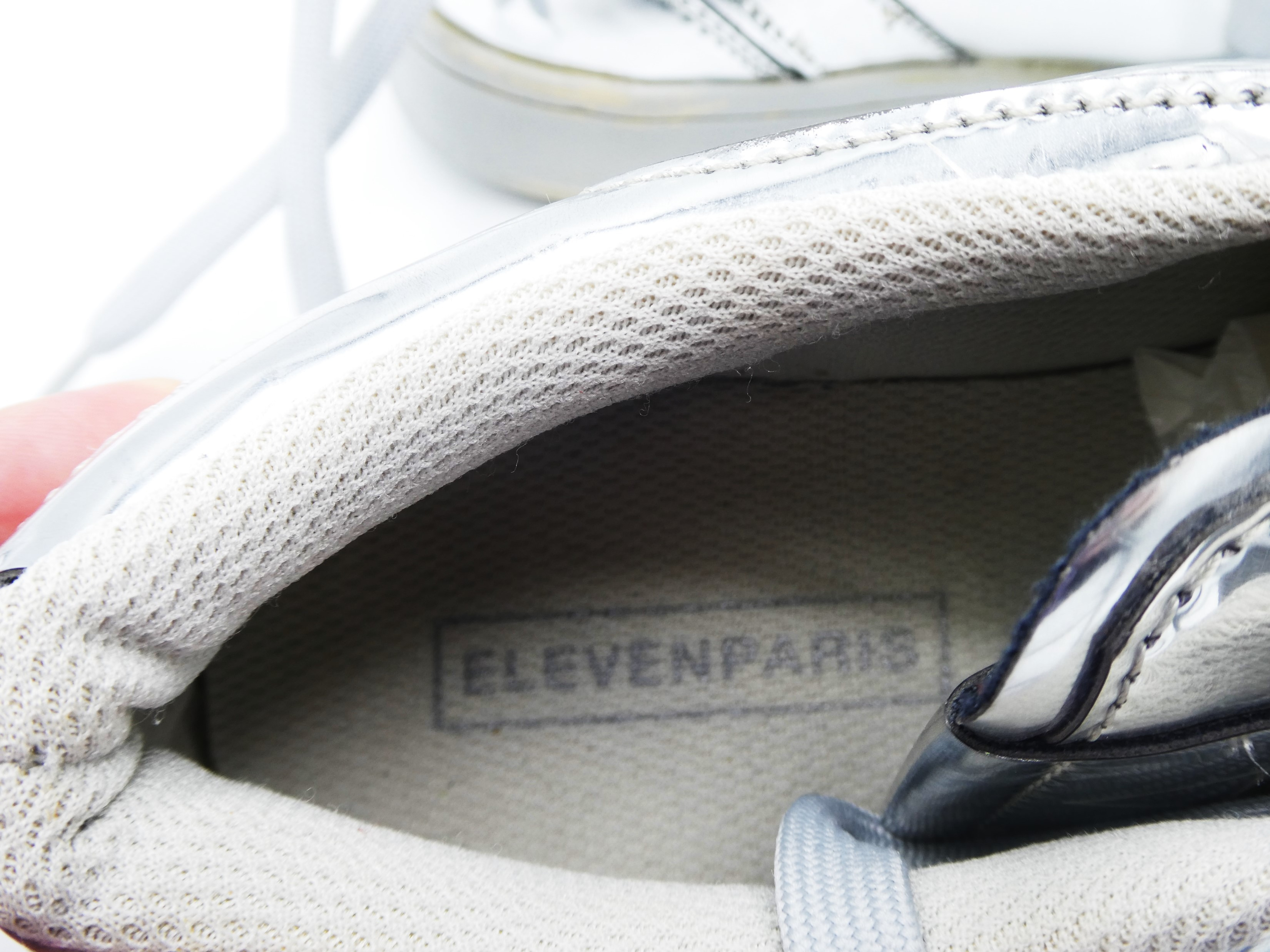 ELEVEN PARIS 2YK Chaussures tennis à lacets argentées - Pointure 36 - Photo 7