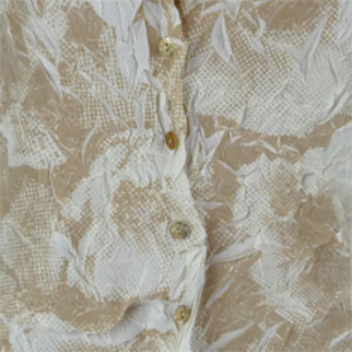 Chemisier imprimé beige et écru - femme - Indies - taille 3 - Photo 2