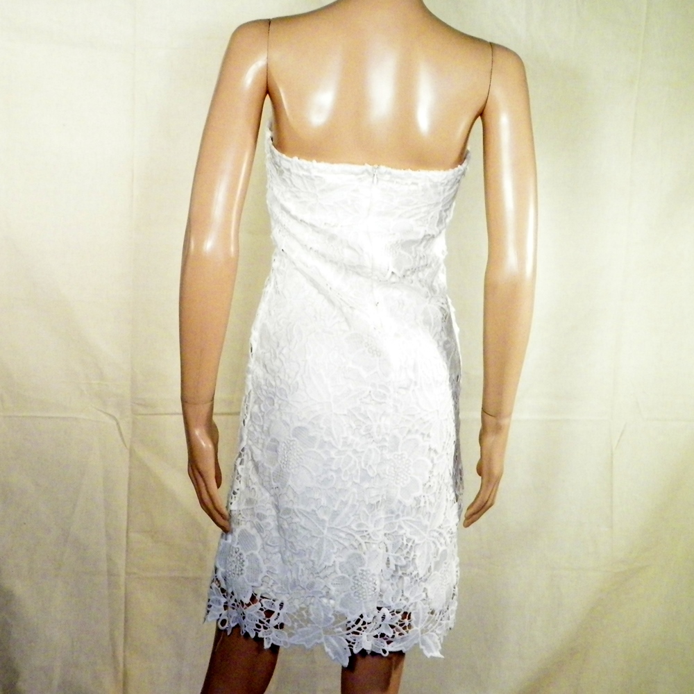 Robe Blanche HOLLY BRACKEN T1. Bon état - Vue 2 - 