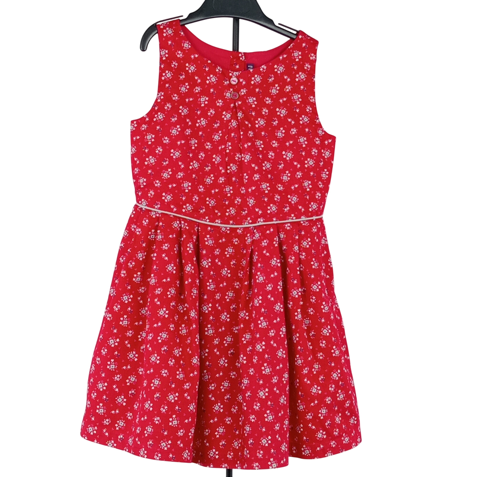 Robe enfant fille à fleurs de la marque Sergent Major à bretelles de couleur rouge taille 110 cm (5 ans) - Photo 0