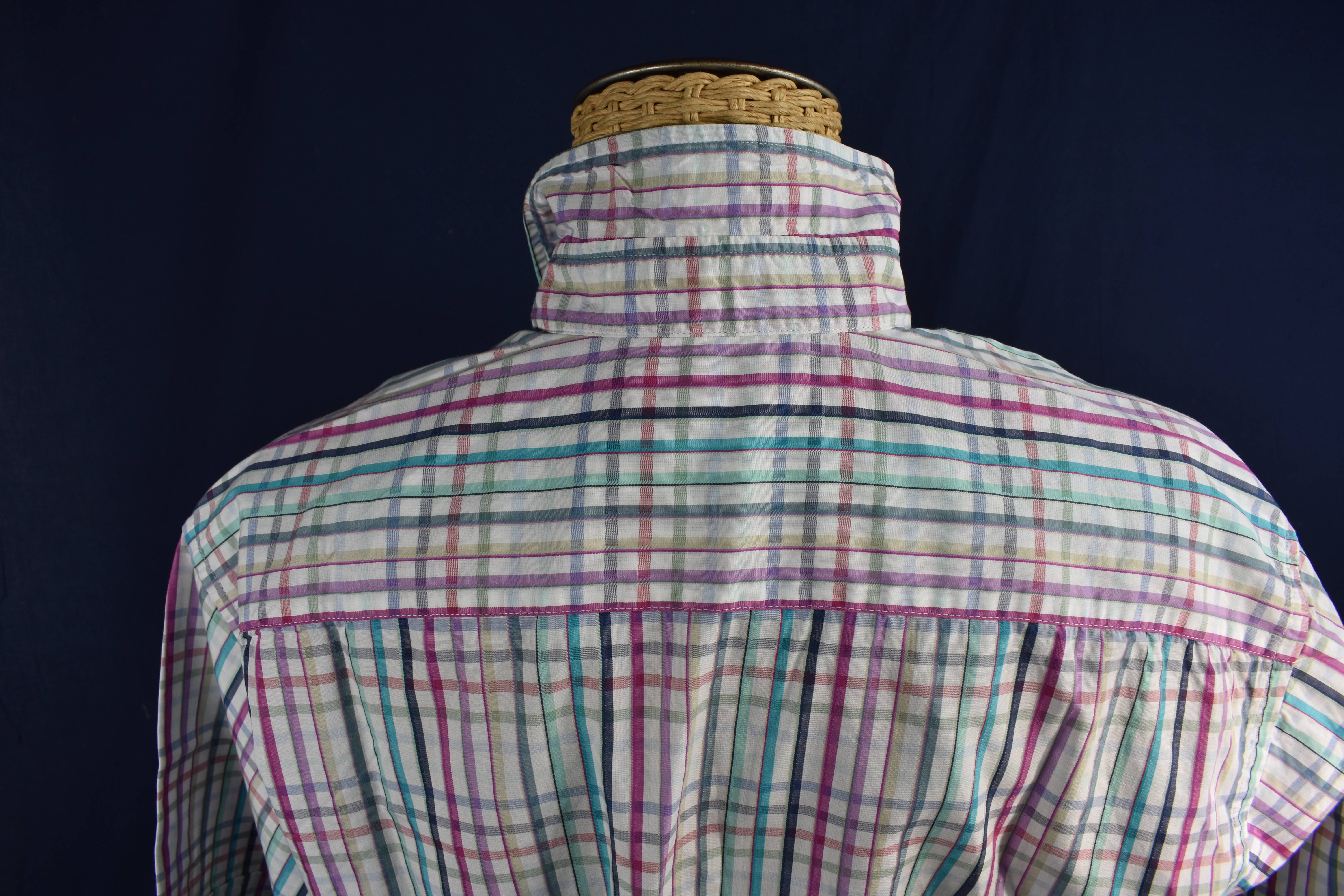 Chemisette Pierre CARDIN, taille M (3) multicolore État correct - Vue 4 - 