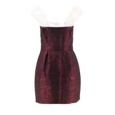 Robe bordeaux cendré - Femme - Etam - Taille 38 Comme neuf - Vue 2 - 