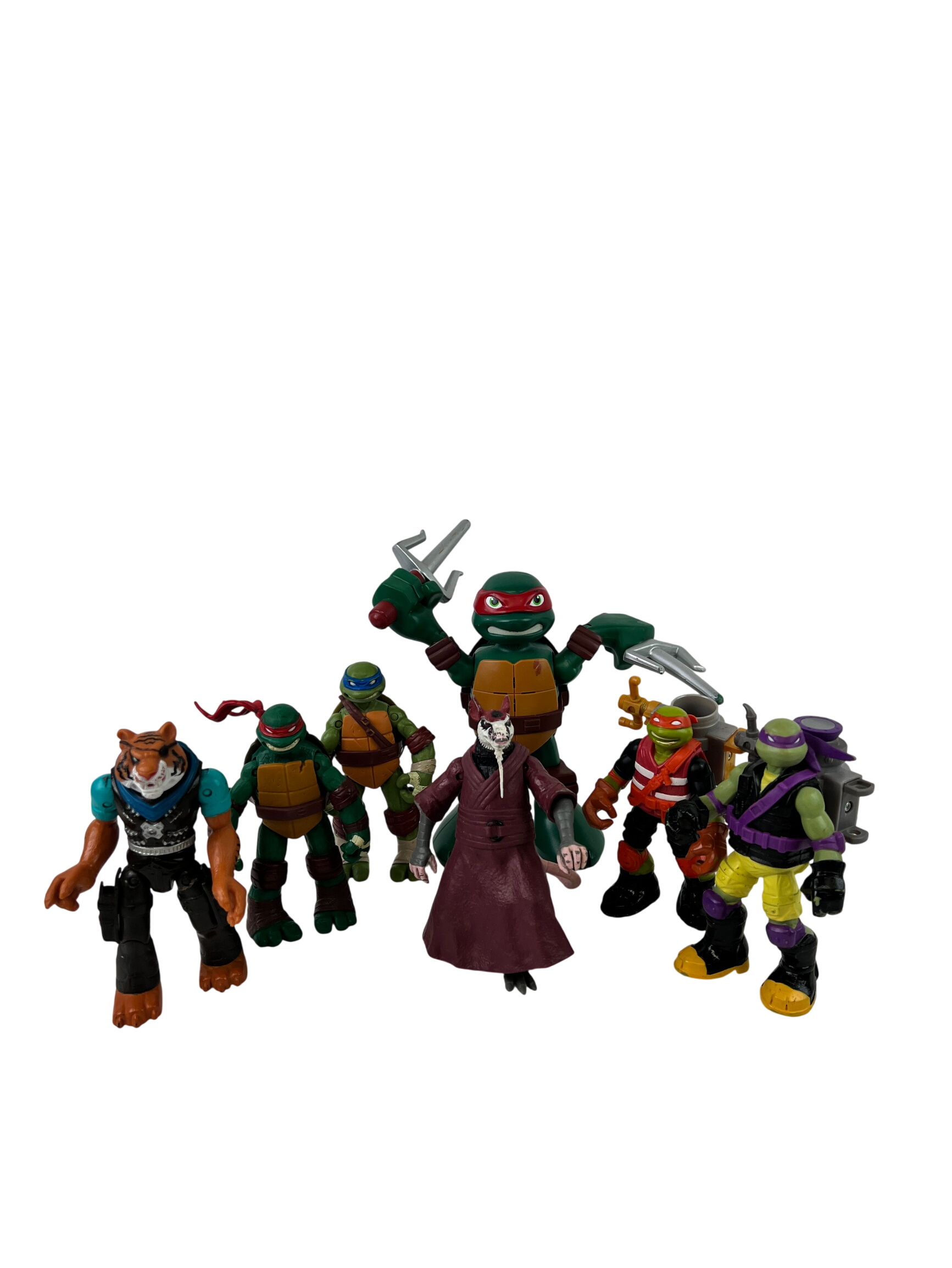 7 figurines Tortue Ninja Viacom 2012-14 Très bon état -  reconditionné disponible sur Label Emmaüs