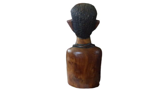 Statue en bois africaine 36 cm - Photo 3