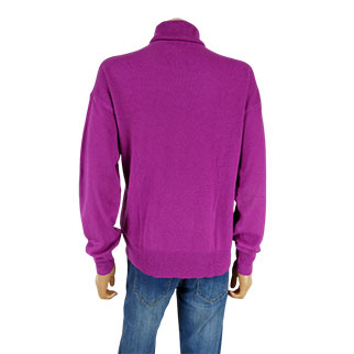 Pull rose avec col roulé - femme - In Extenso - taille M - Photo 1