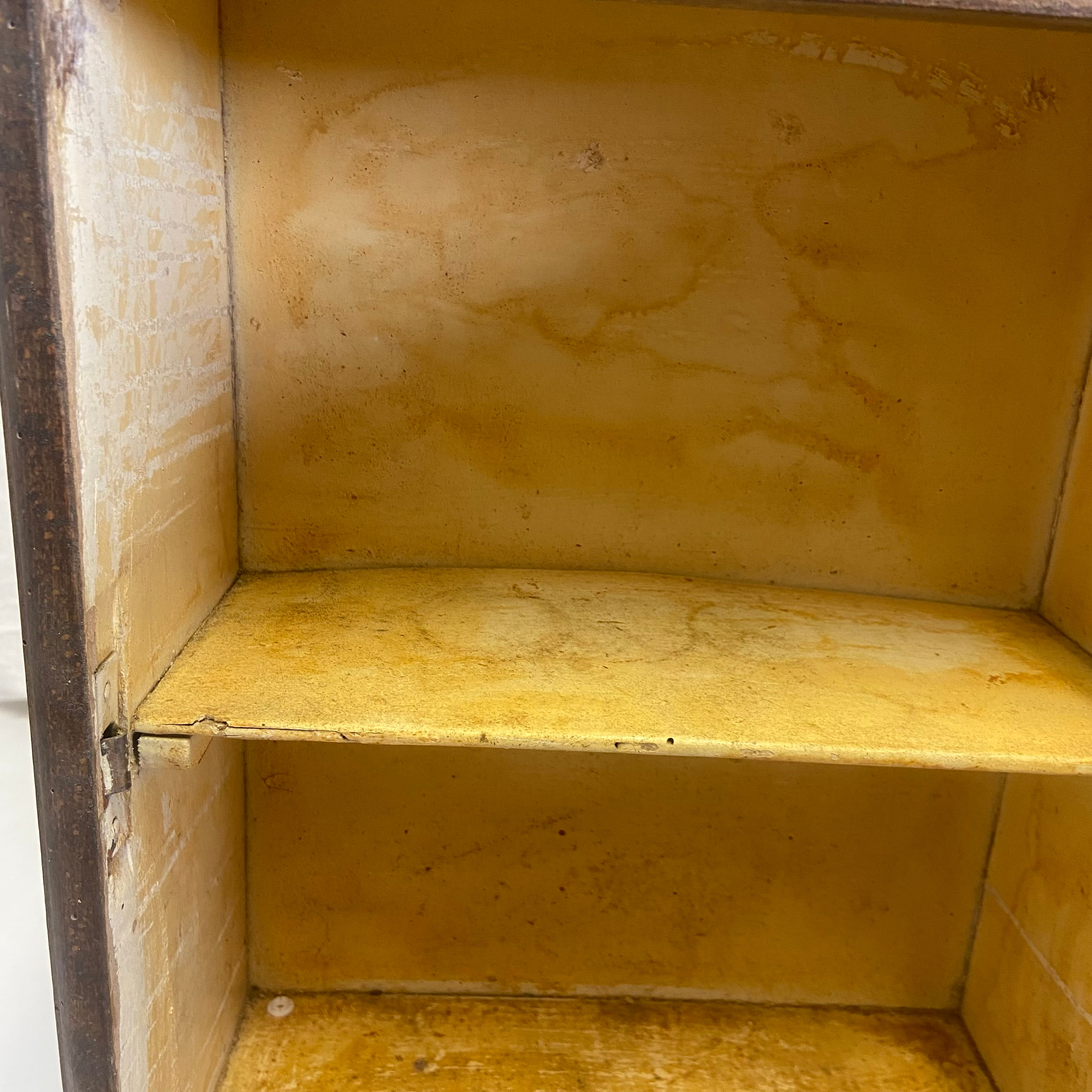 Armoire de Toilette Vintage Vitre Biseautée à Rénover Label Emmaüs