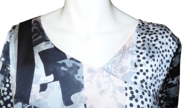Voir photo 2 de Robe neuve manches courtes "France Rivoire" T54 Robe neuve manches courtes "France Rivoire" T54 - Vue 2 -