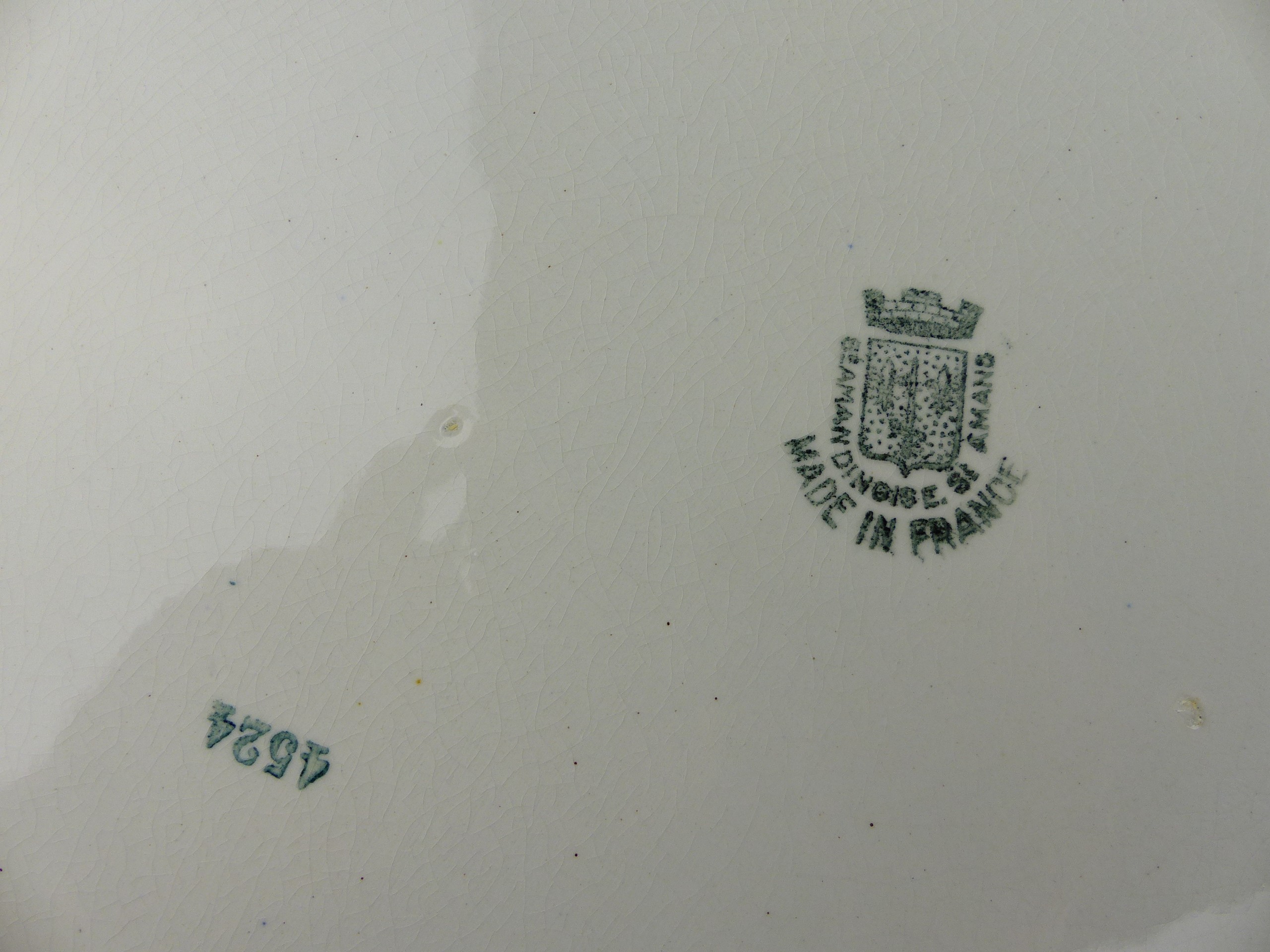 Nécessaire de toilette vintage, Porcelaine opaque, L'Amandinoise Saint Amand - Bon état - Photo 13