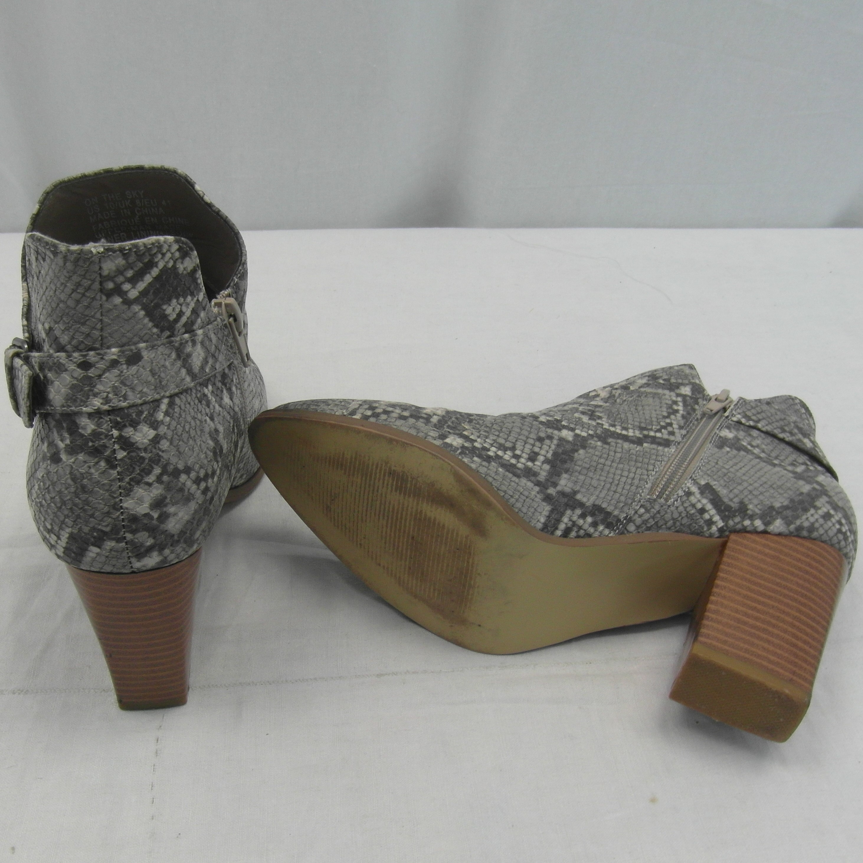 Bottines à bout pointu motif serpent Justfab pointure 41 - Photo 4