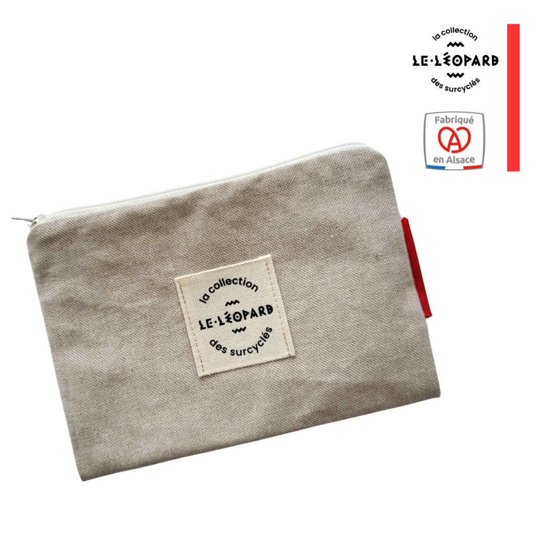 LES SURCYCLES - Pochette Beige uni - Modèle S  -  reconditionné disponible sur Label Emmaüs