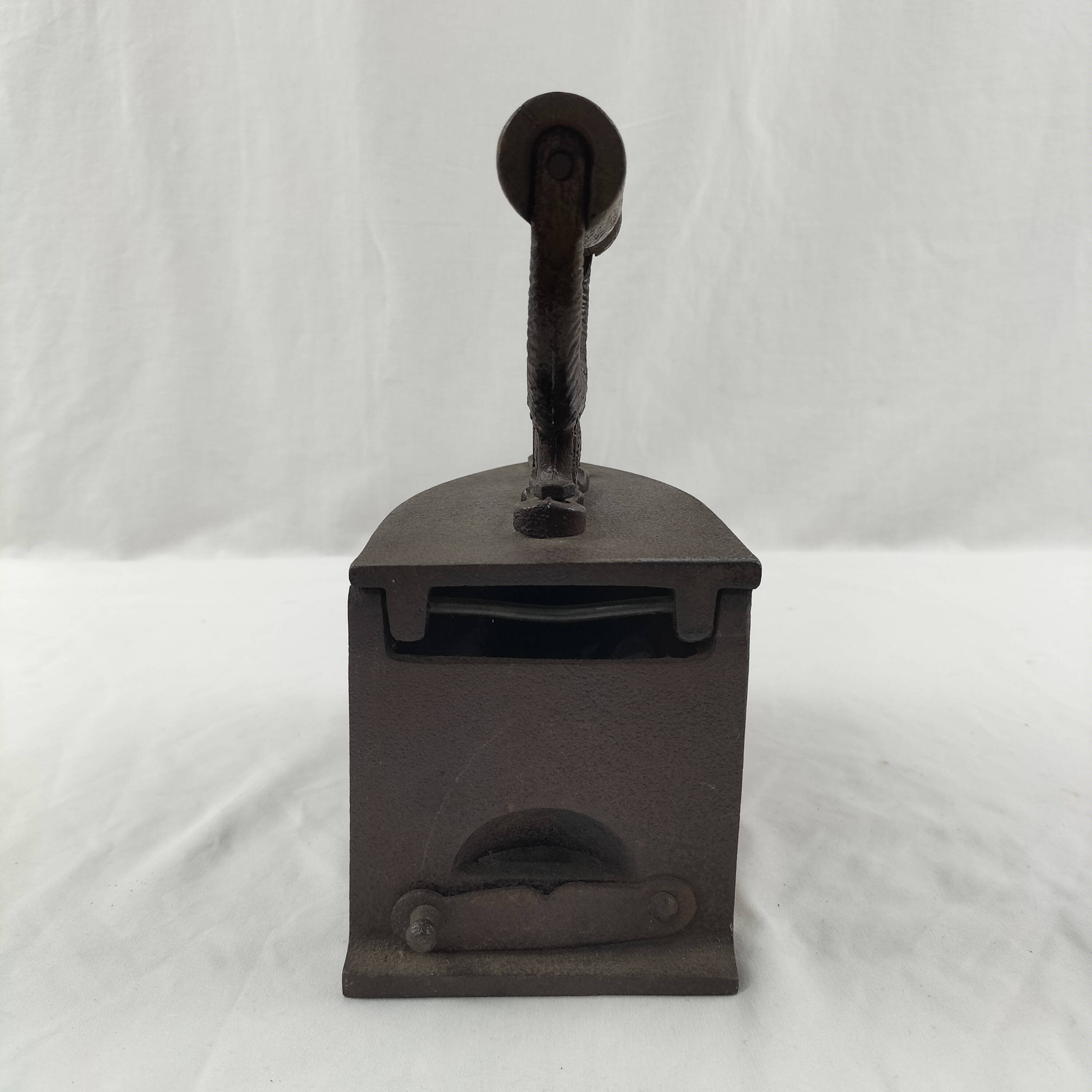 Ancien fer à repasser à braise en fonte - Bon état - Photo 4