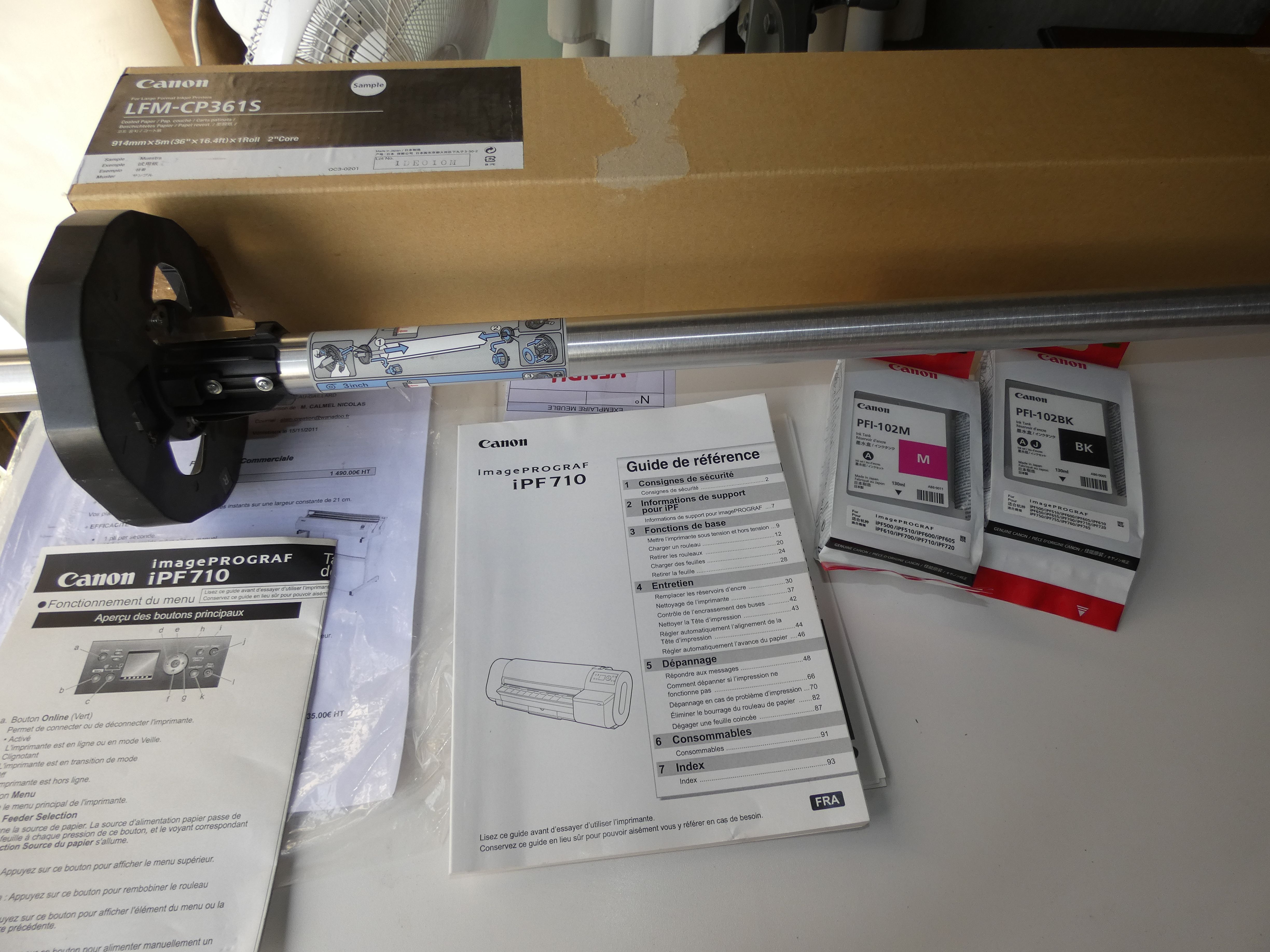 Imprimante CANON ImagePrograf iPF710 pour reprographie grands formats - Comme neuf - Photo 10