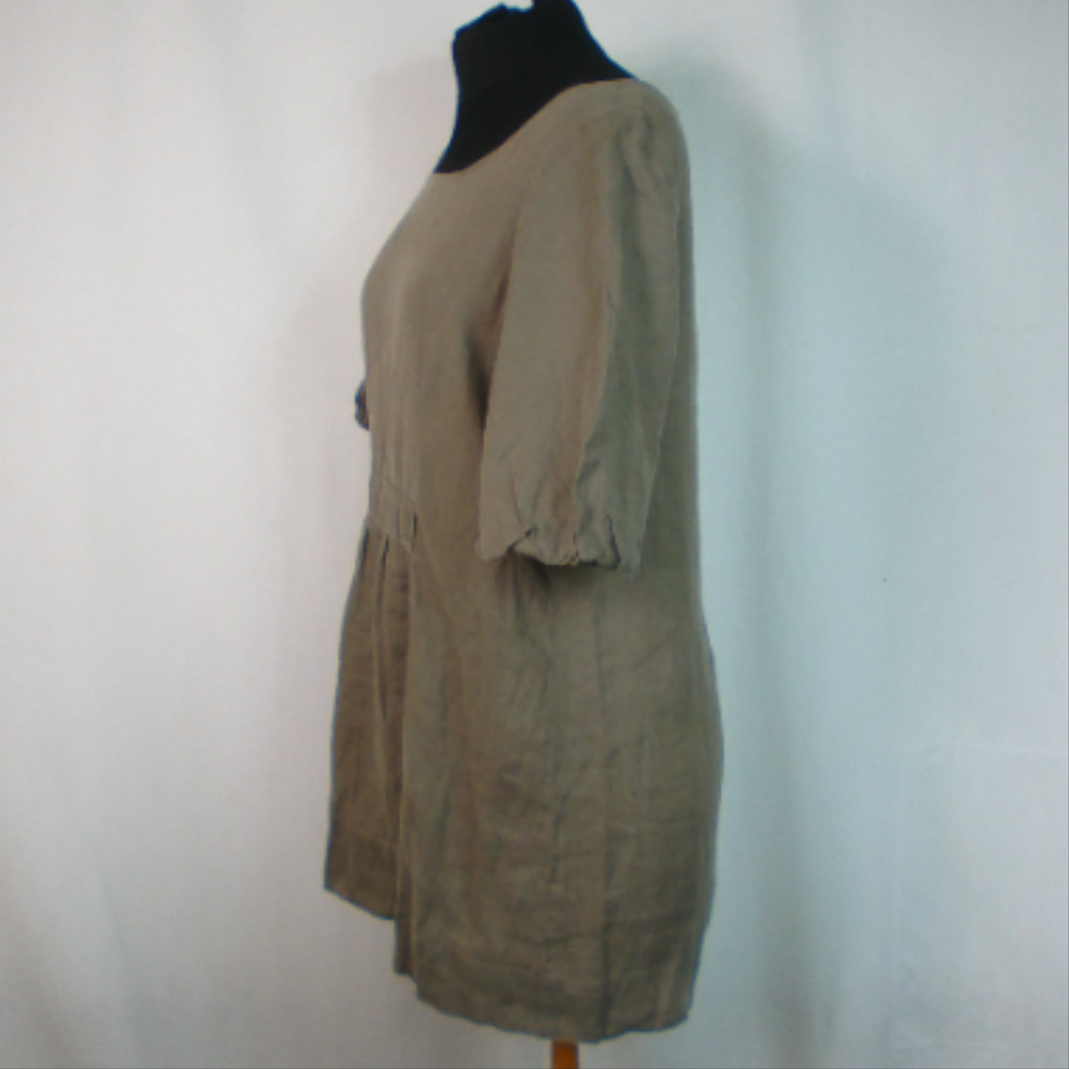 T-shirt Comptoir des Cotonniers, beige foncé - marron, 100% lin, taille 42 - Photo 2