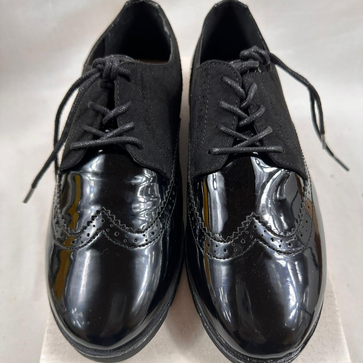 Chaussures plates derbies Femme T40 Anna Fieldver noires vernies - Comme neuf - Photo 2