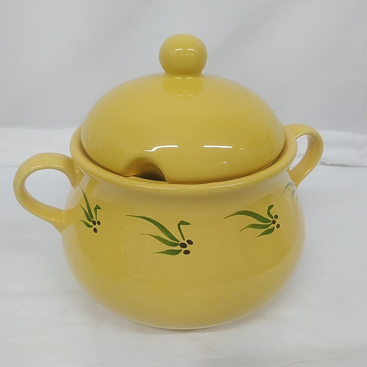 Soupière provençale ou légumier en céramique émaillée Marie-José Vincent - Très bon état sur Label Emmaüs