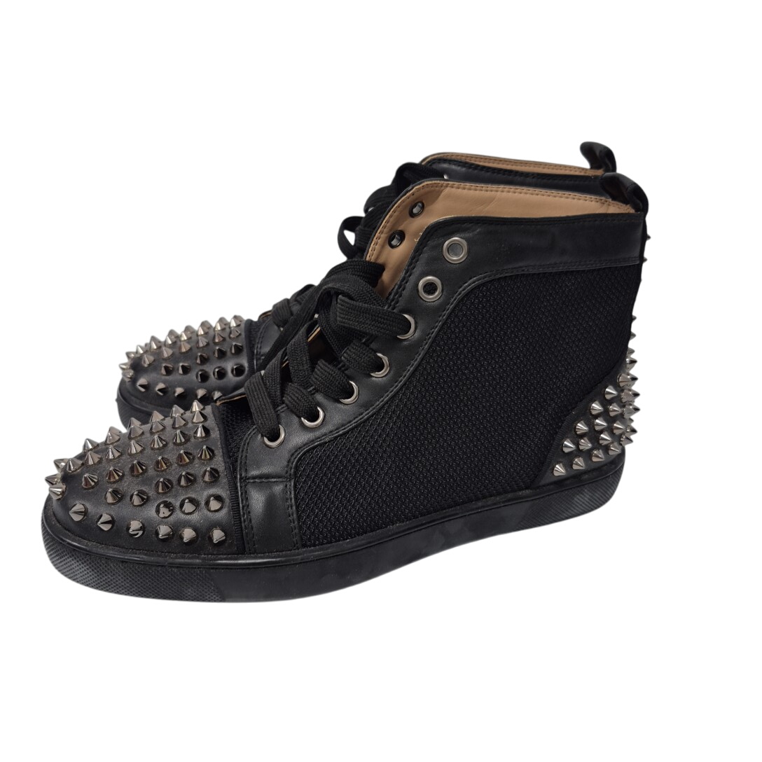 Baskets montantes en cuir Louis - Taille 39 - christian louboutin - Modalova