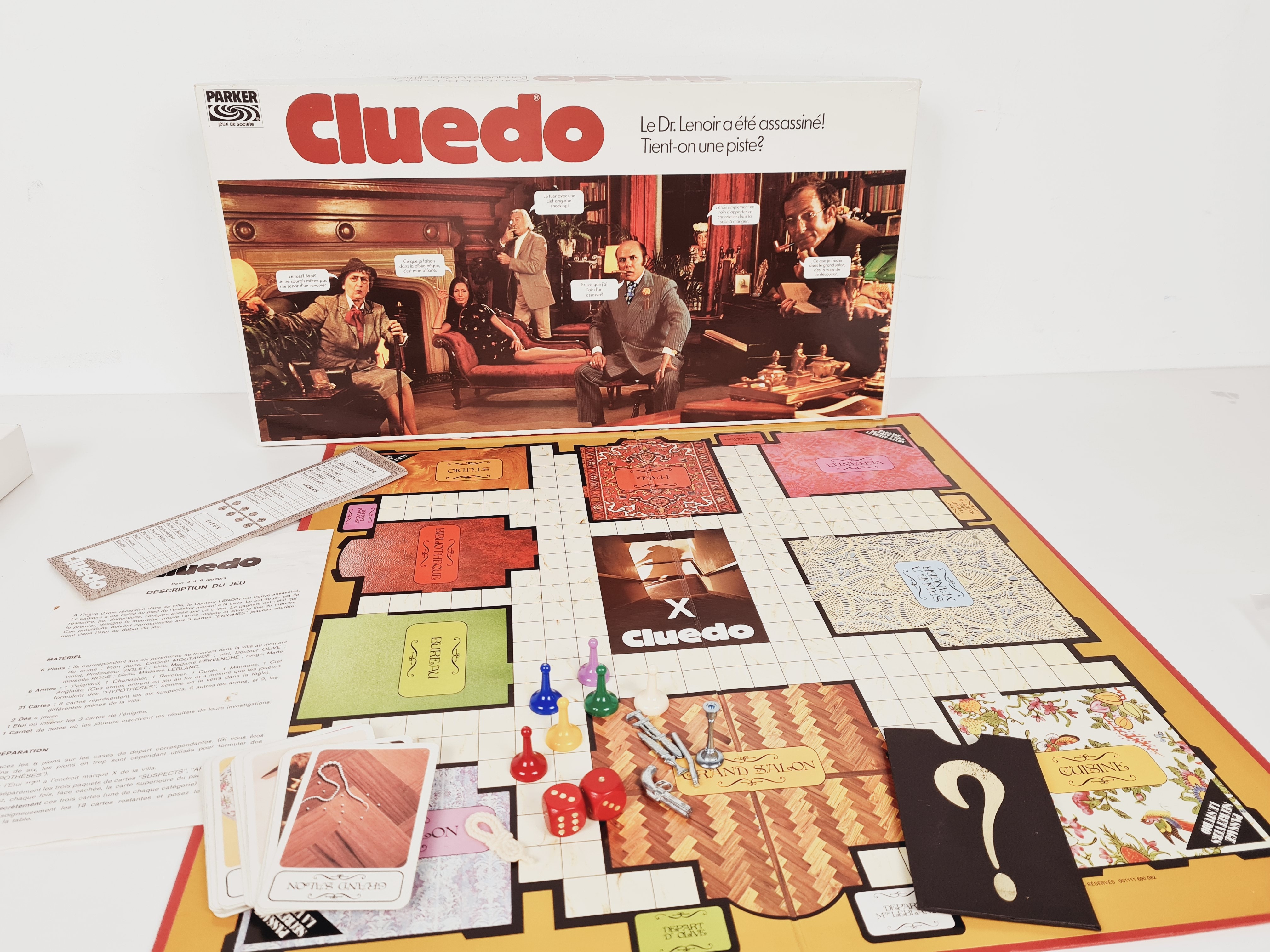 Jeu d'enquête vintage - Cluedo - Parker 1974 - 8 ans + - Bon état - Photo 2