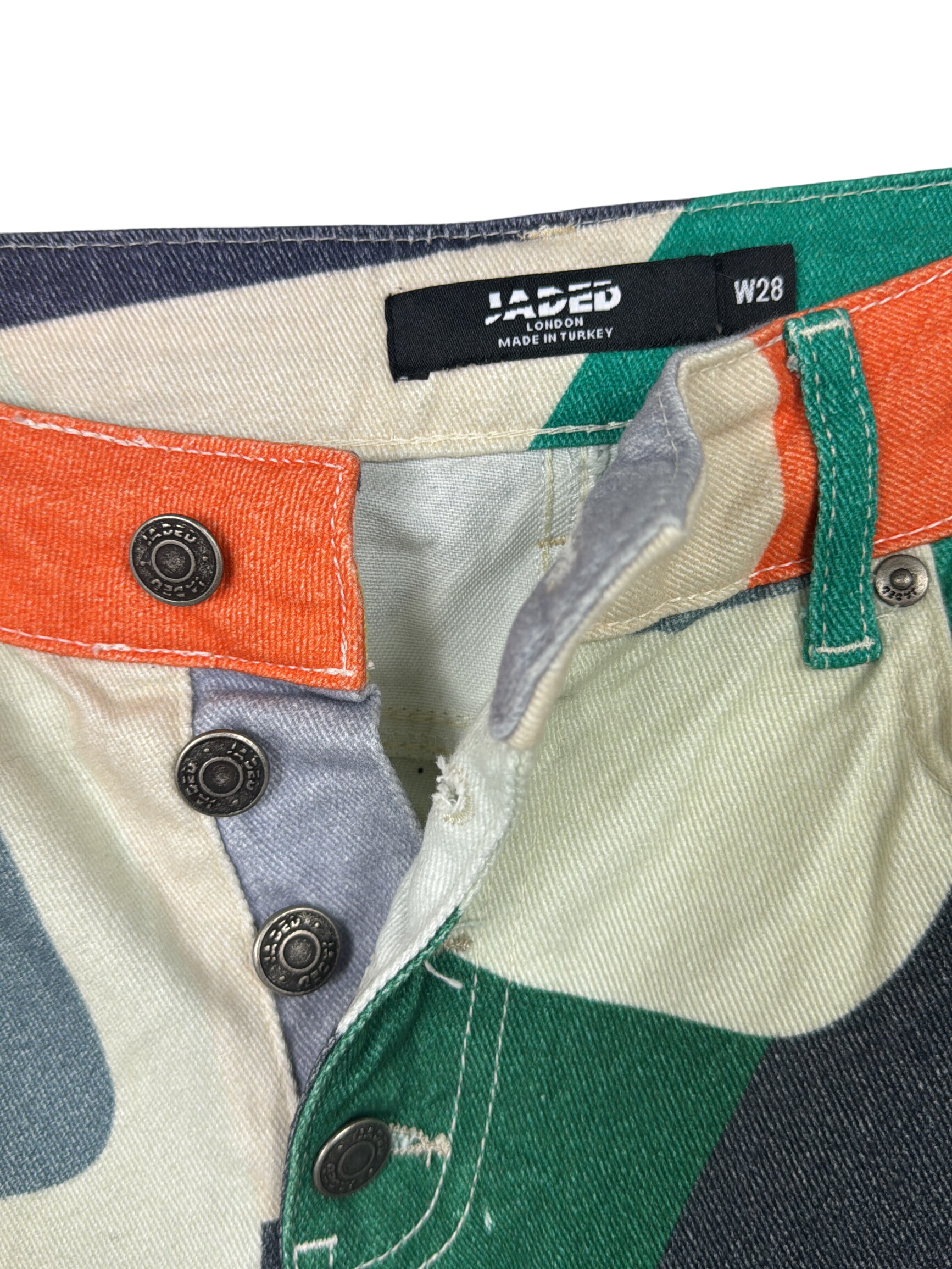 Pantalon imprimé multicolore Jaded london XS W28 💛  - Vue 2 - 