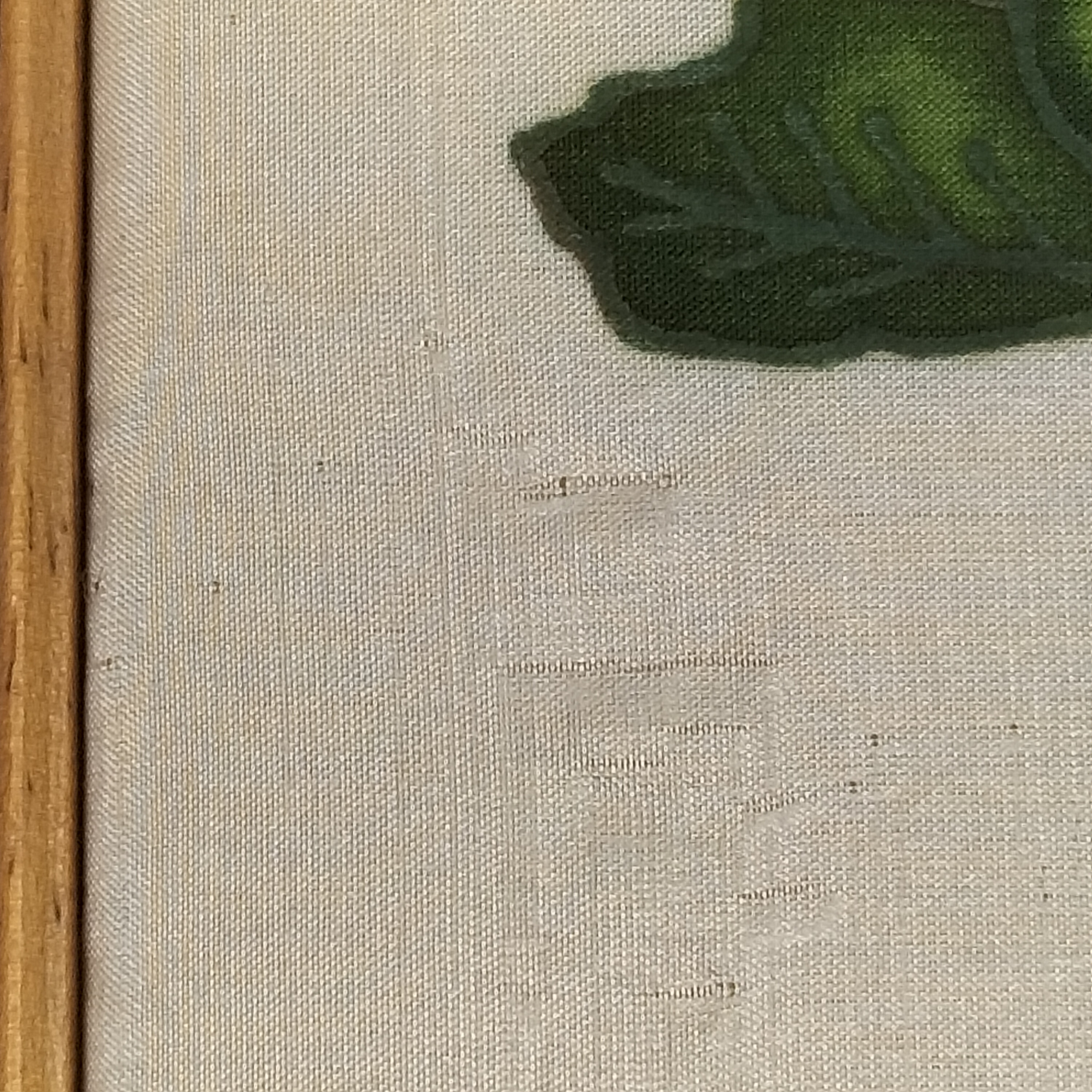 cadre peinture sur soie signée J.Uldaric - État correct - Photo 6