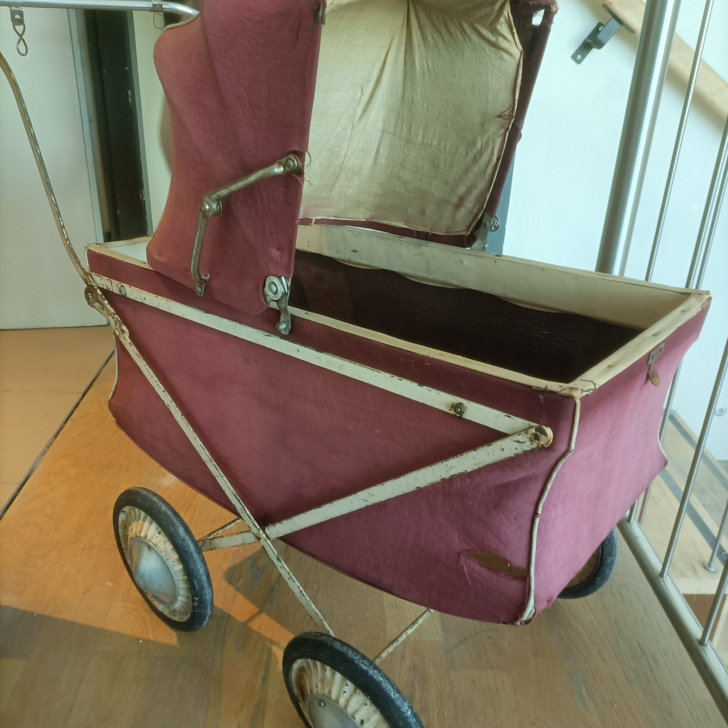 Landau pour poupée de 1950 État correct - Vue 8 - 