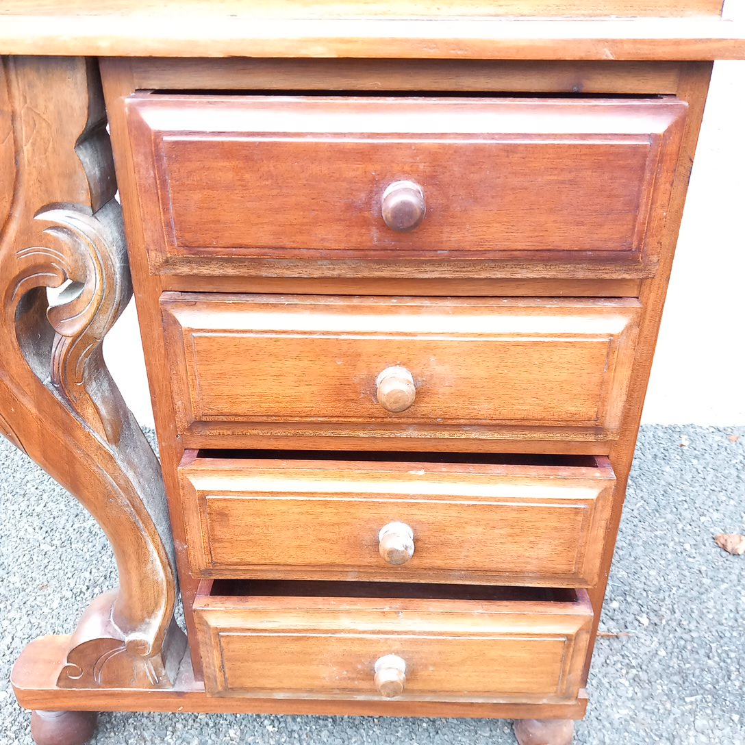 Secrétaire, bureau en acajou style Davenport - État correct - Photo 23