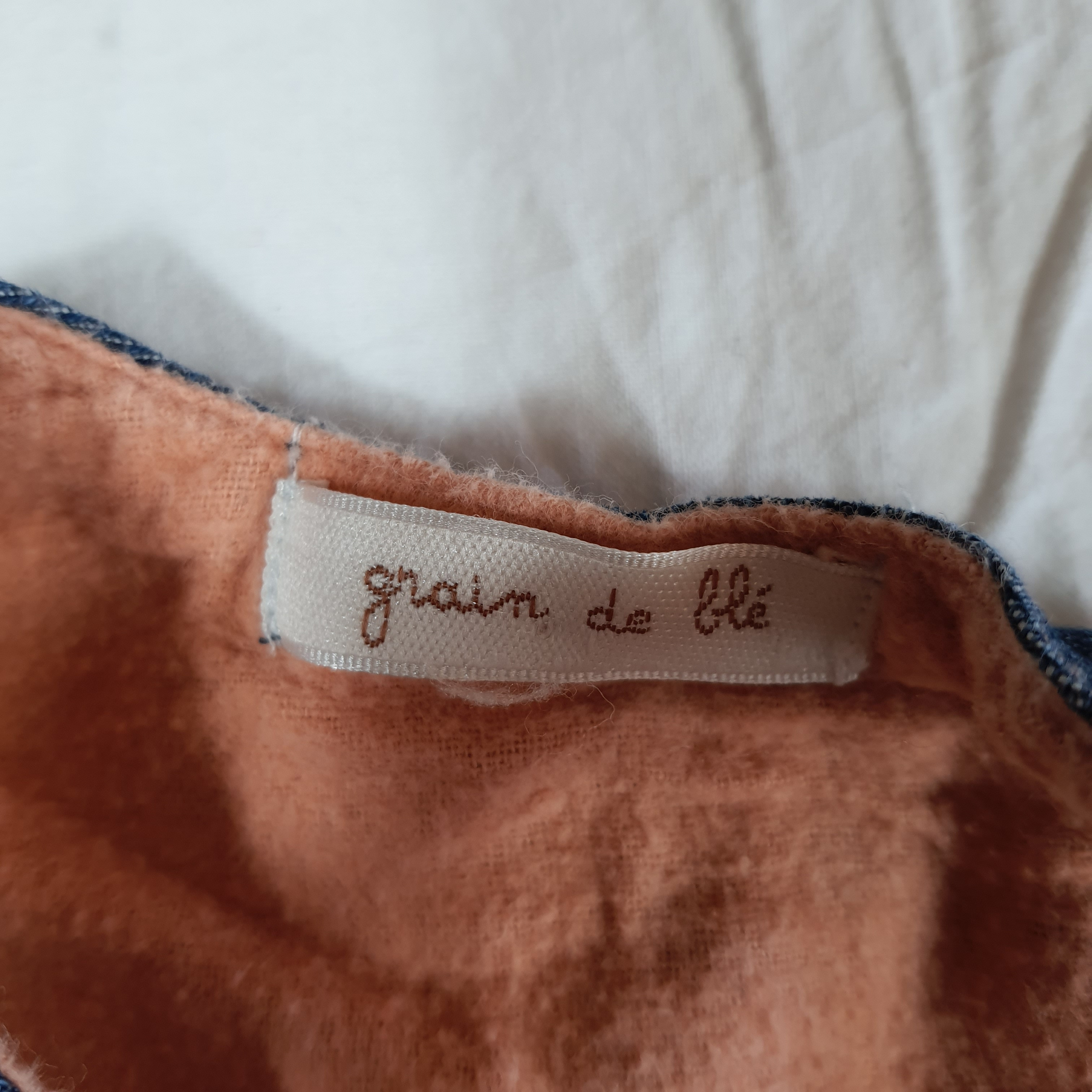Robe en jean doublée - Grain de blé - 3 mois - Photo 3