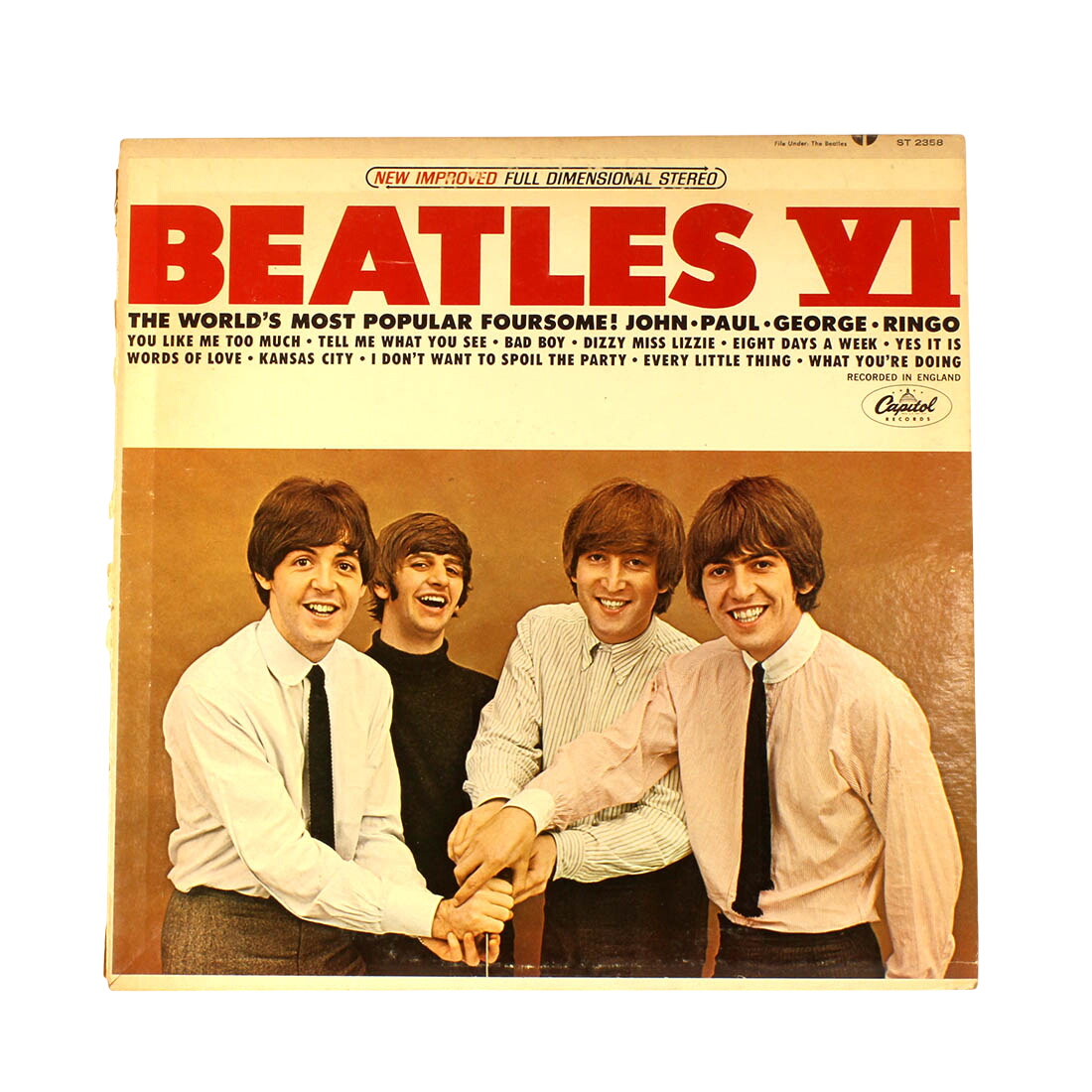 Acheter Beatles VI, vinyle LP stéréo - 29,00 € Beatles VI, vinyle LP stéréo - reconditionné disponible sur Label Emmaüs