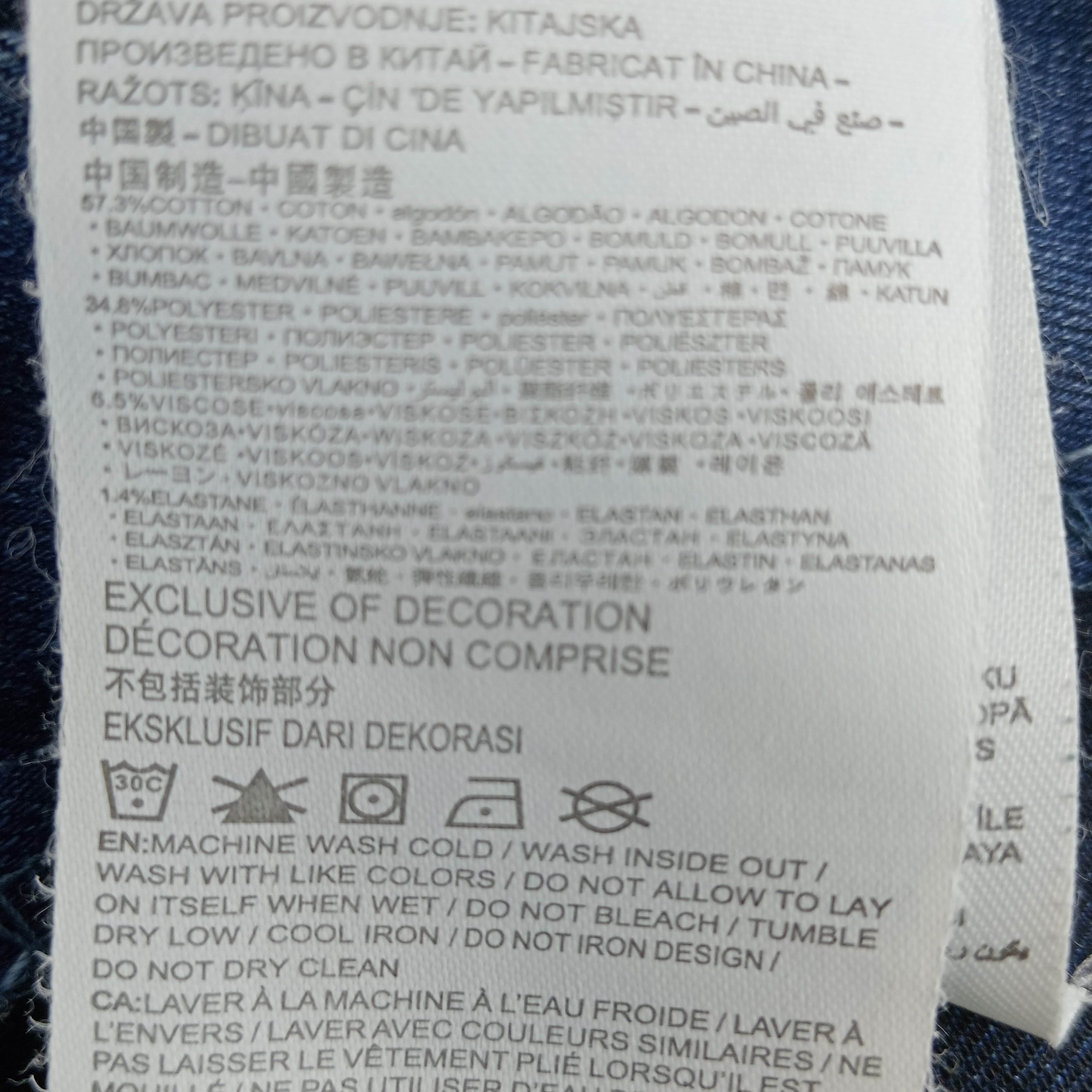 Jean enfant fille de la marque Levi’s coupe longue de couleur bleu taille 164 cm (16 ans) - Photo 6