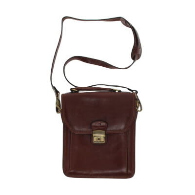 Sac à bandoulière marron - homme - Hexagona - dimension 21 cm x 22 cm Très bon état -  reconditionné disponible sur Label Emmaüs